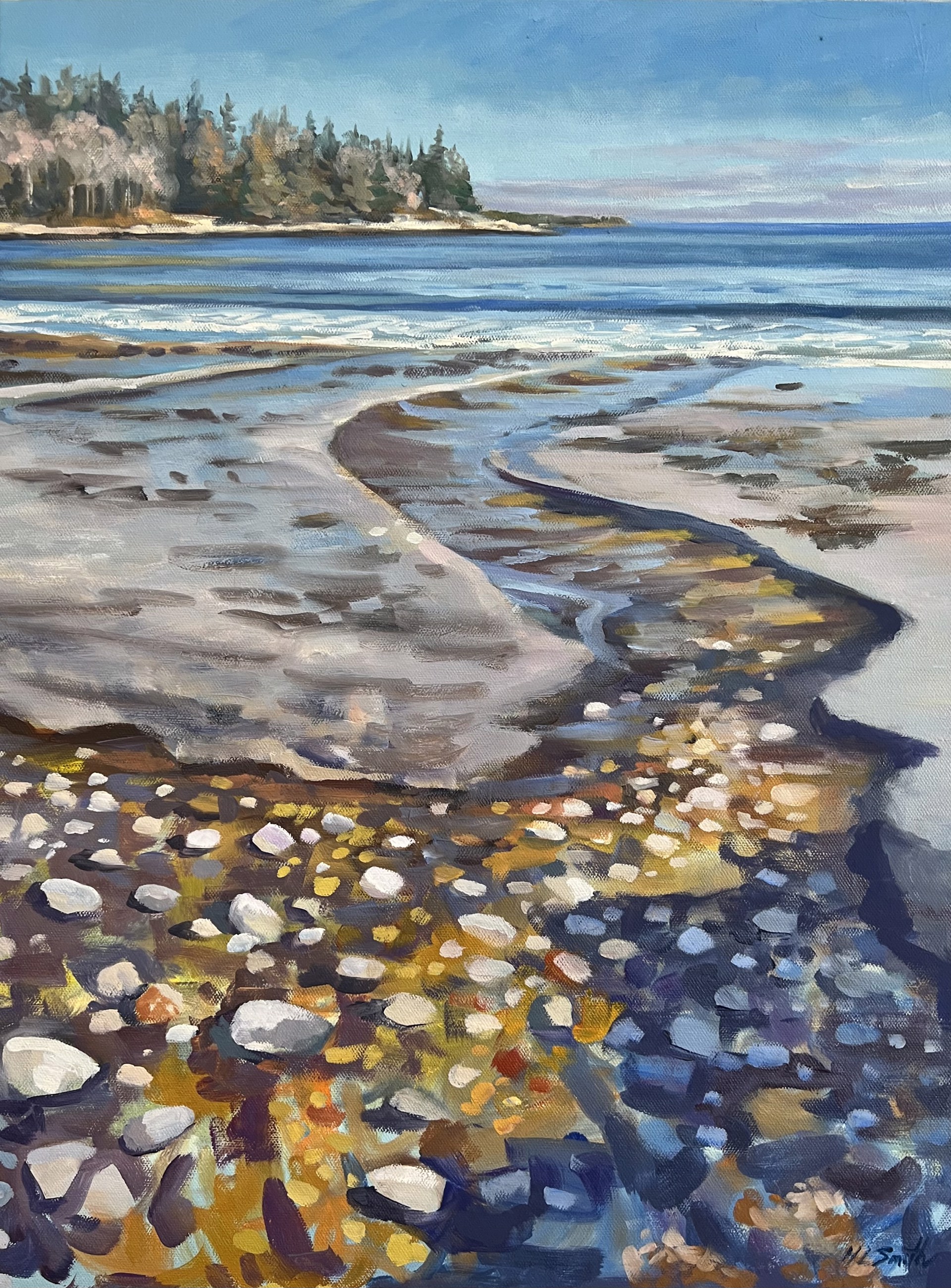 Receding Tide at Birch Point by Holly L. Smith