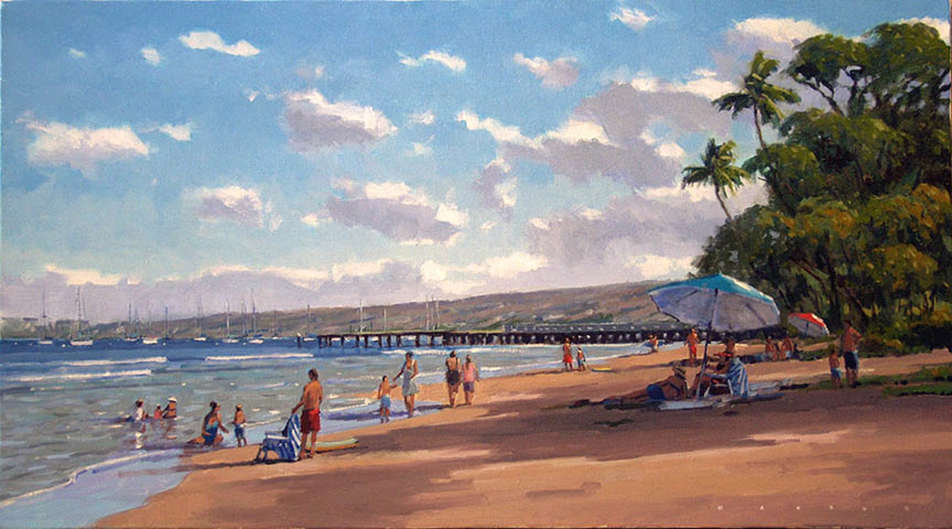 Sundays At Baby Beach - SOLD by Commission Possibilities / Previously Sold ZX