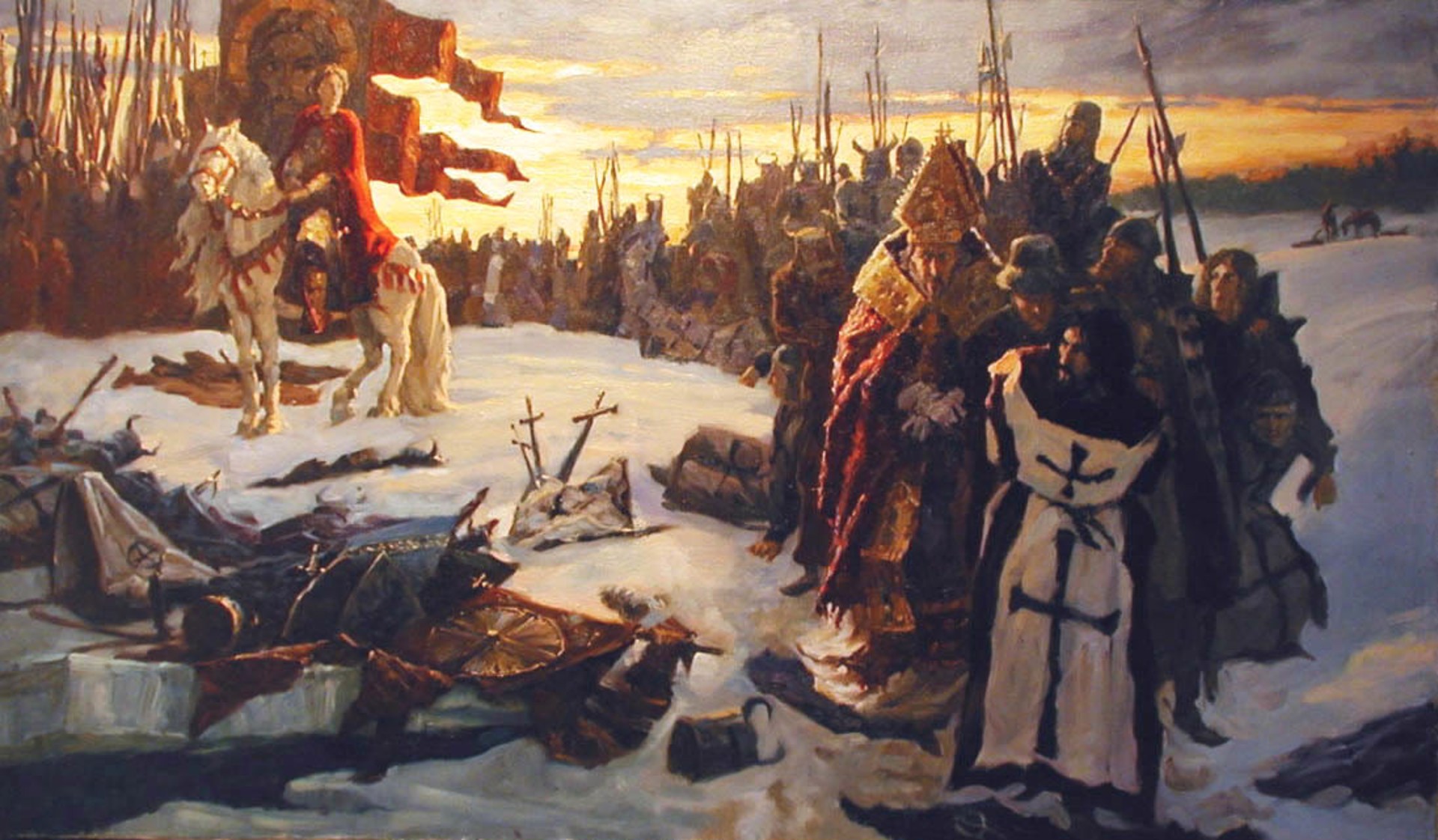 Nevski at the Ice Battle by Ekaterina Morgun