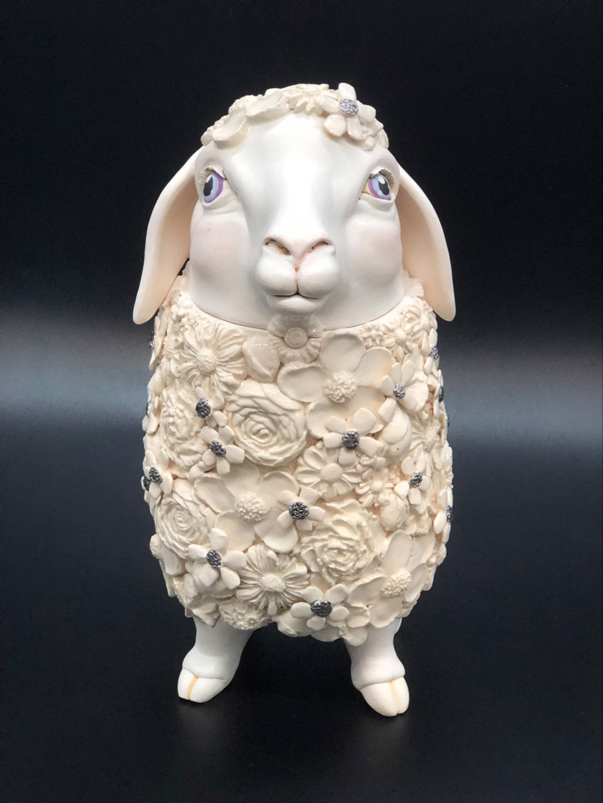Flowery Sheep by Lisa Hager