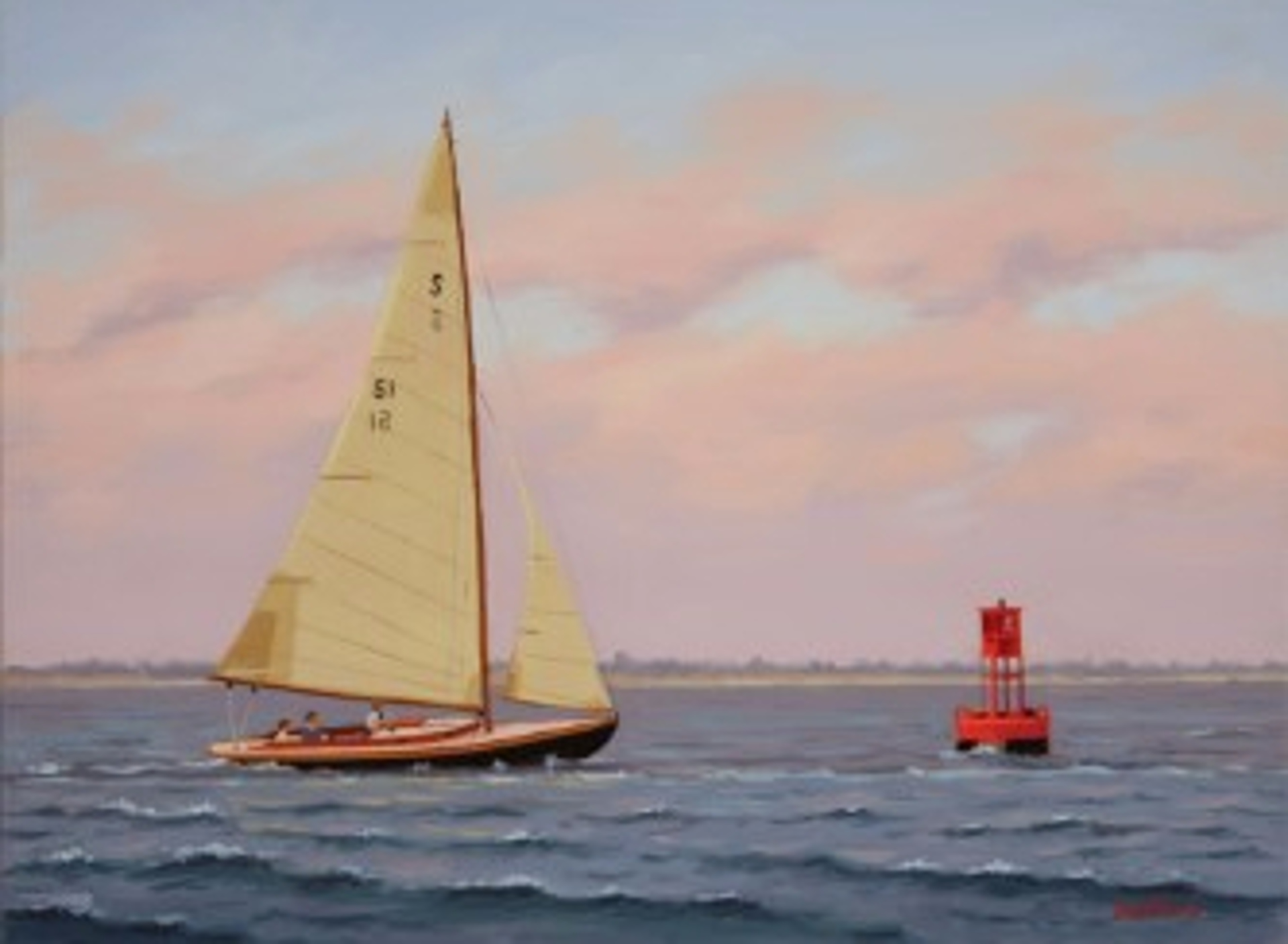 Sailing toward the Buoy by James Wolford