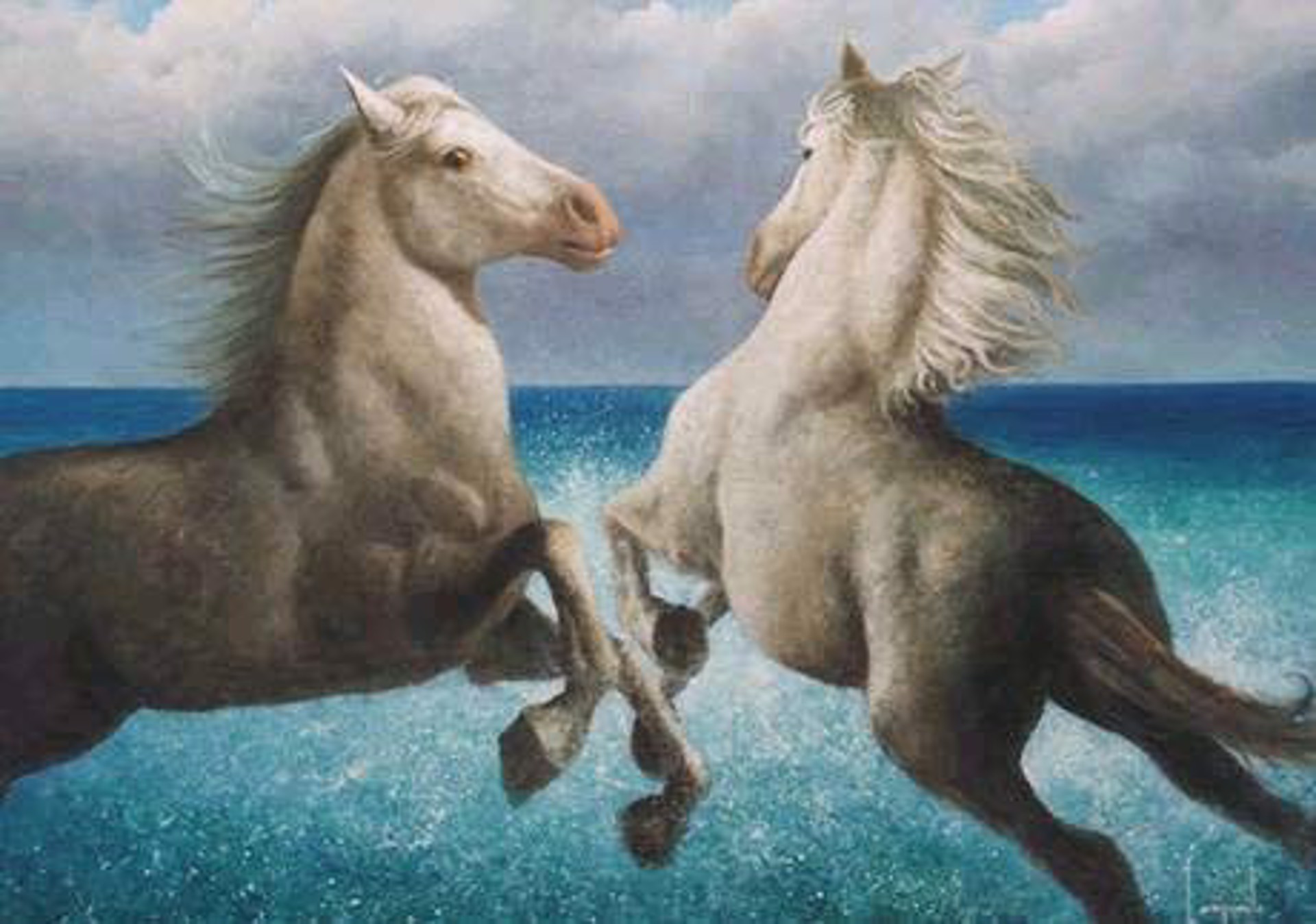 Ocean Dance (Horses) by Dario Campanile