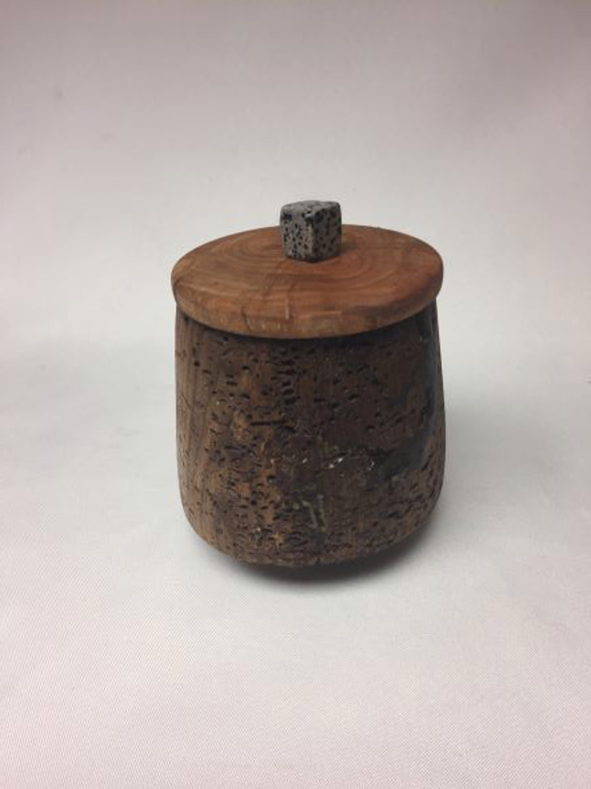 Turned Wood Jar W/Lid 21-104 by Rick Squires