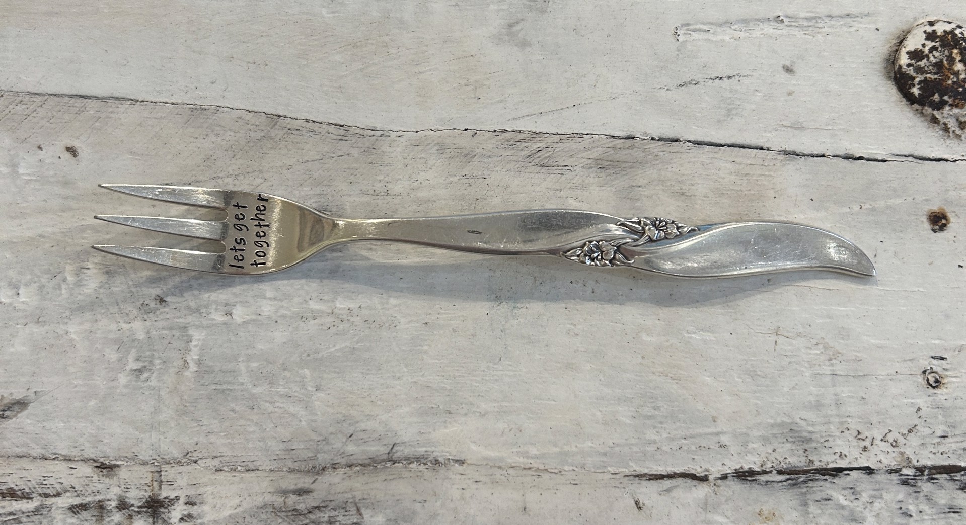 Holiday Vintage Small Fork | Lets Get Together by Sassy Barn