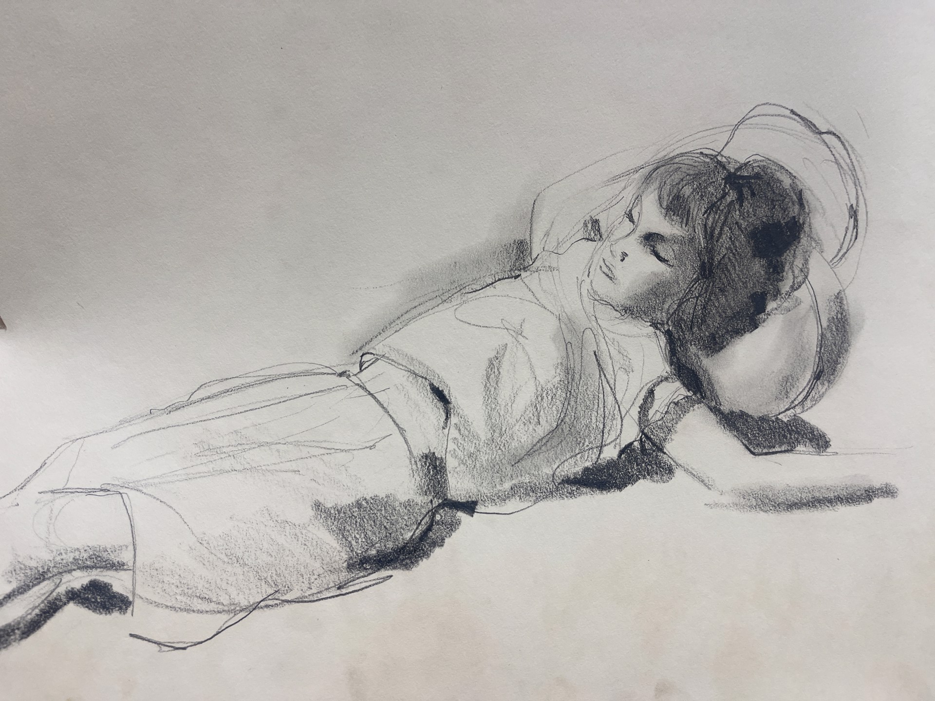 Boy Resting by Shirley Rabe' Masinter