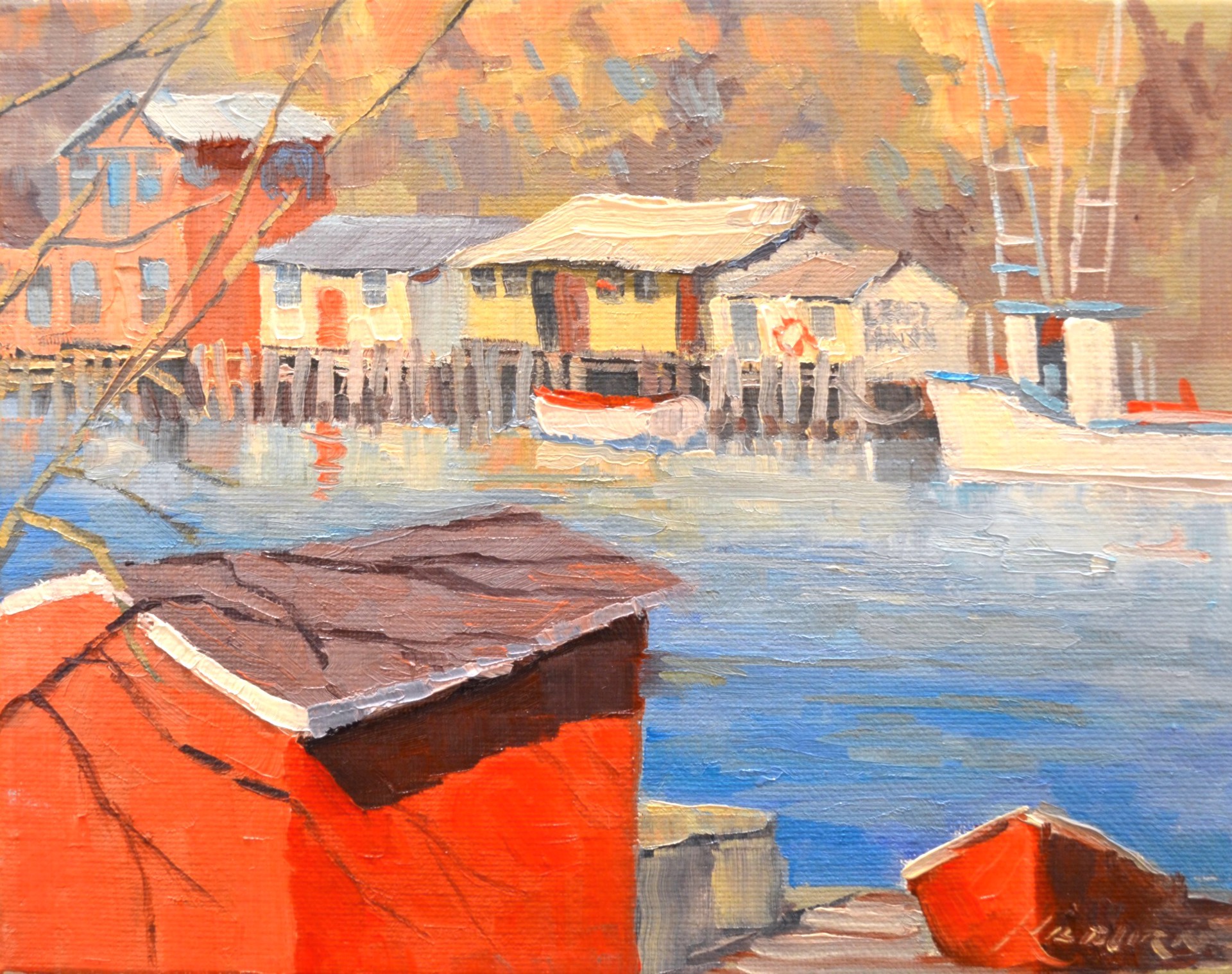 Quidi Vidi Harbour by Michael Kilburn