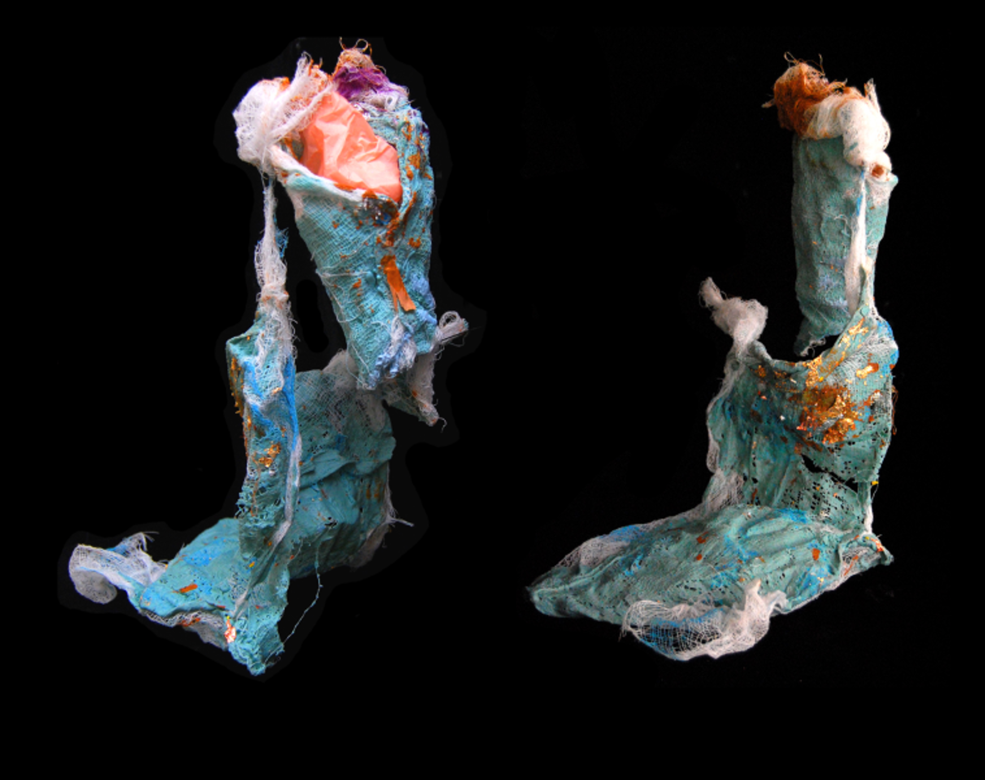 Sculpture Series, Found Materials by Gail Foster