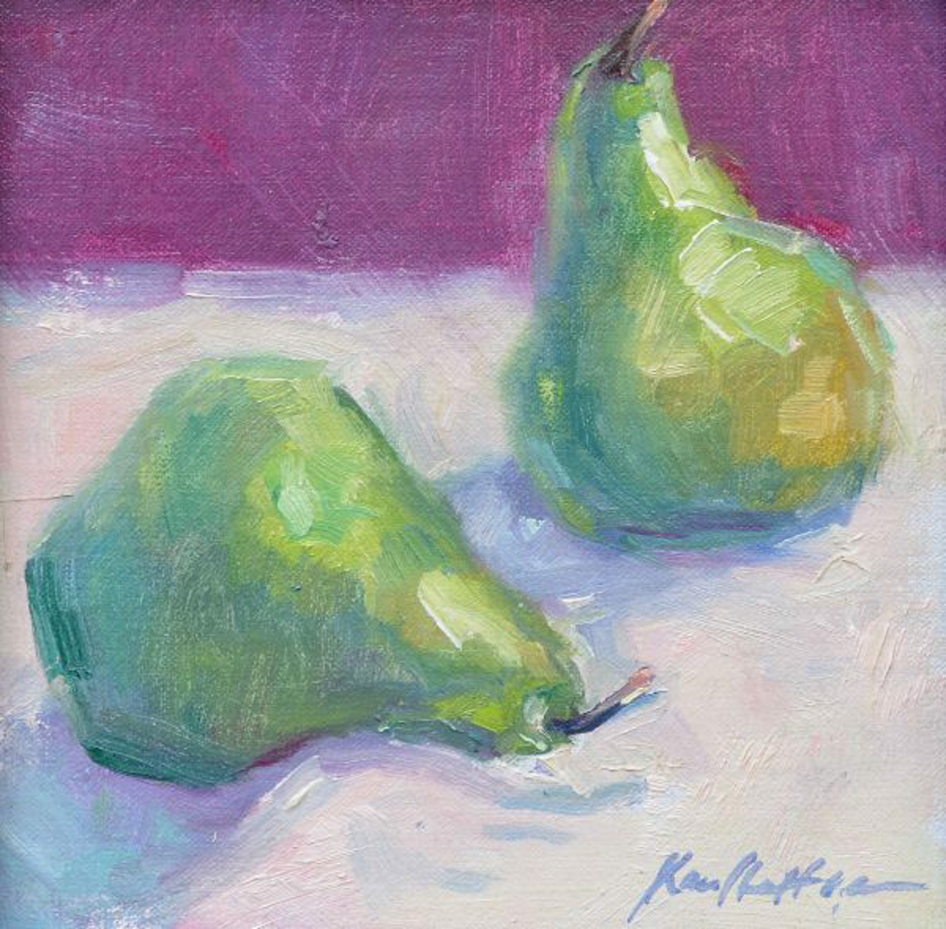 Two Pears by Karen Hewitt Hagan