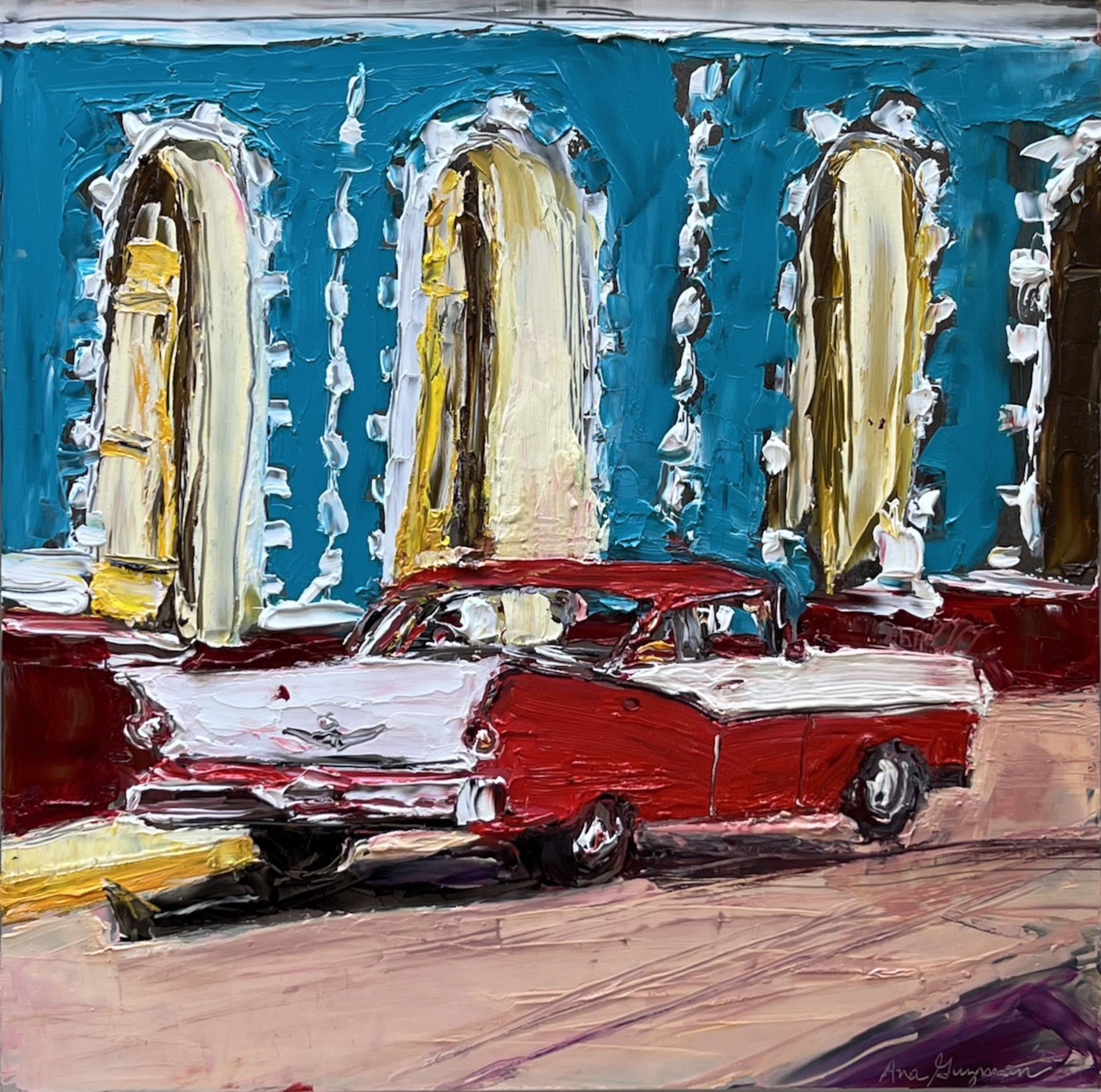 The Red Car by Ana Guzman