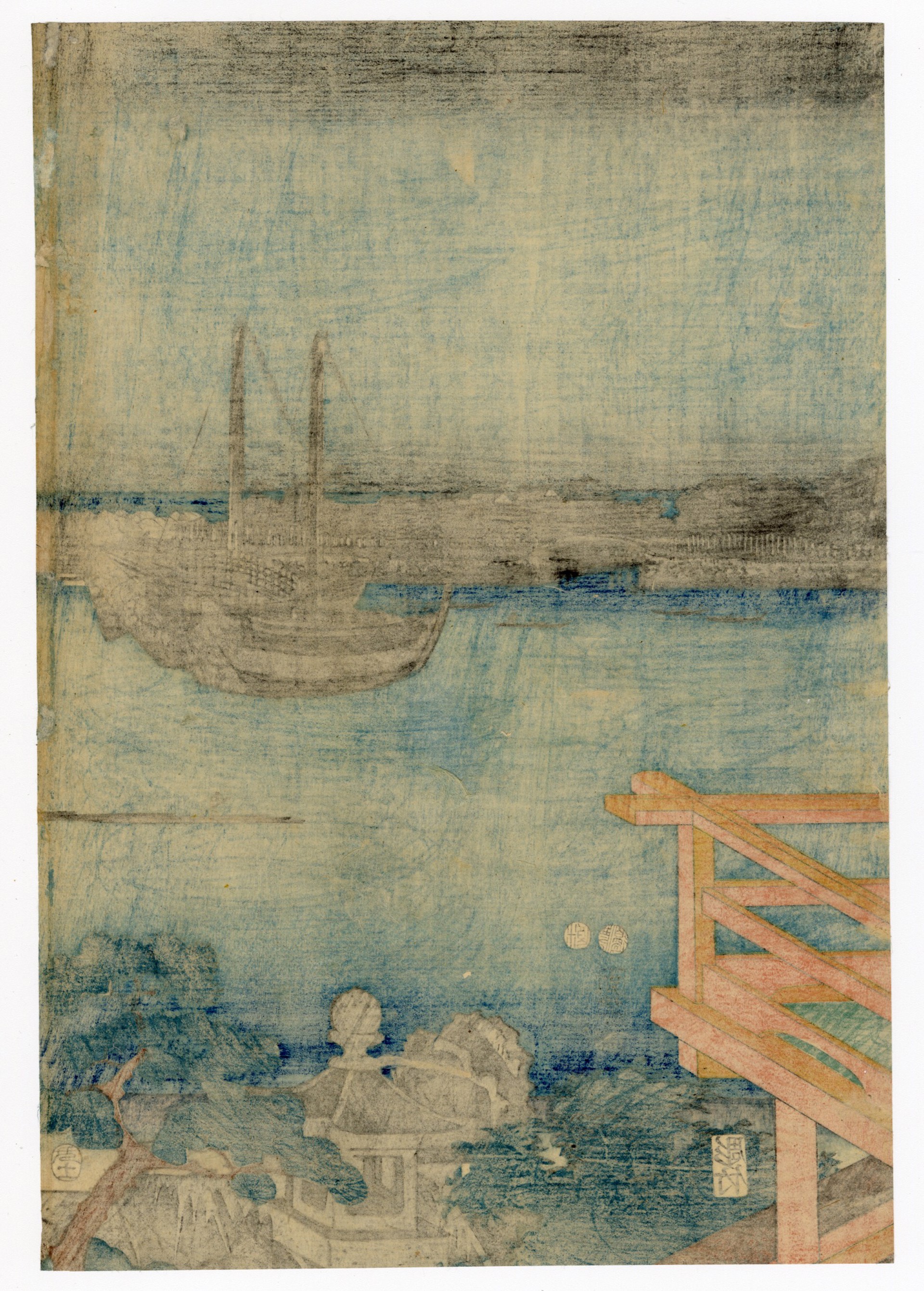 Tsukuda by Hiroshige & Kunisada