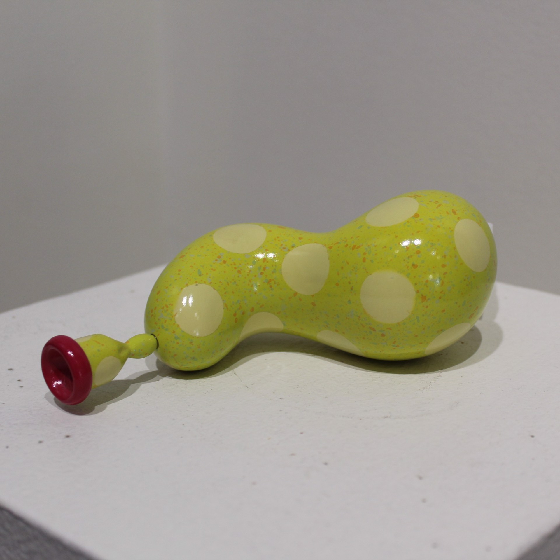 Small Balloon (speckled lime green with polka dots) by Sean O'Meallie
