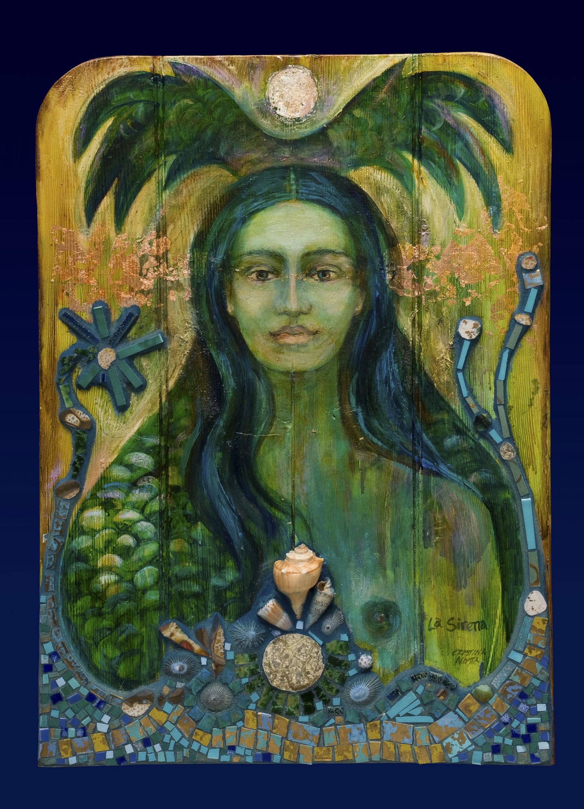 La Sirena The Green Mermaid by Cristina Acosta