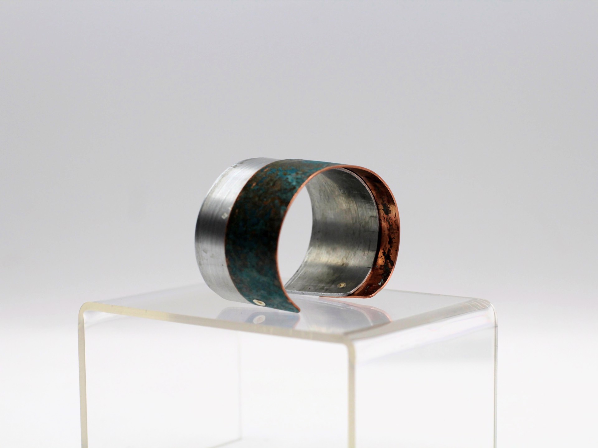 Aged Copper Cuff by Kay Langland