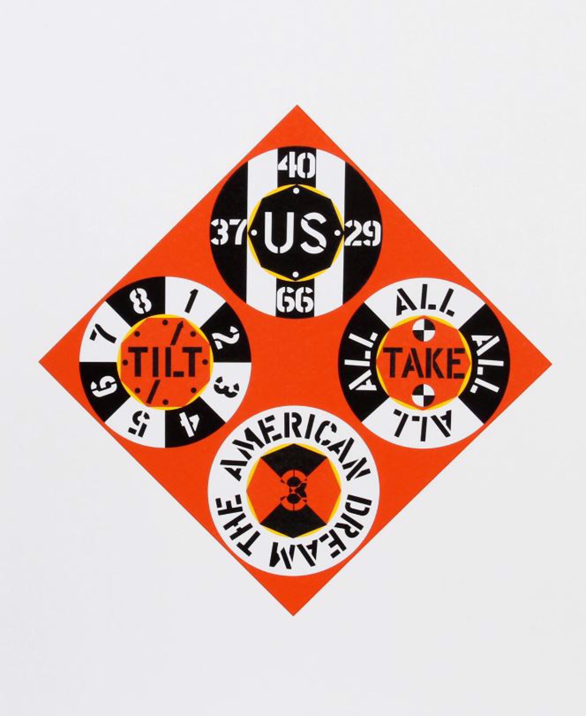 Red Diamond from the American Dream Portfolio by Robert Indiana