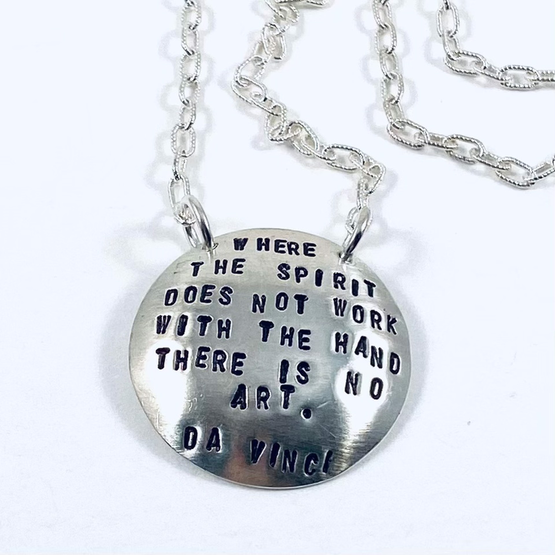 "Where The Spirit Does Not Work With The Hand...." Necklace by Shelby Lee - jewelry