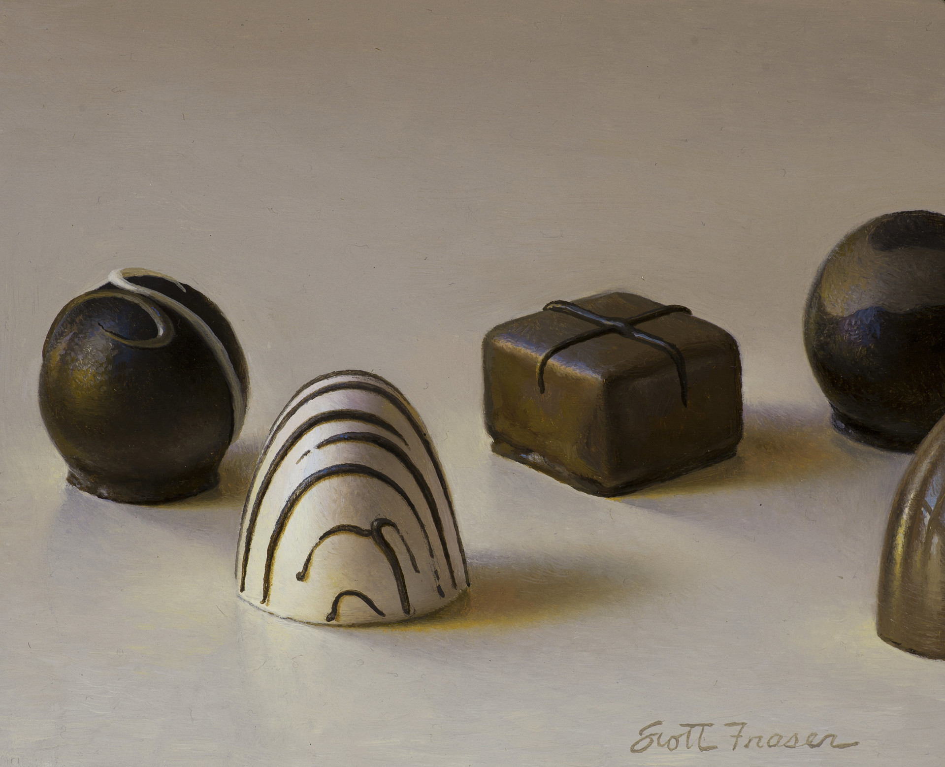Five Chocolates by Scott Fraser