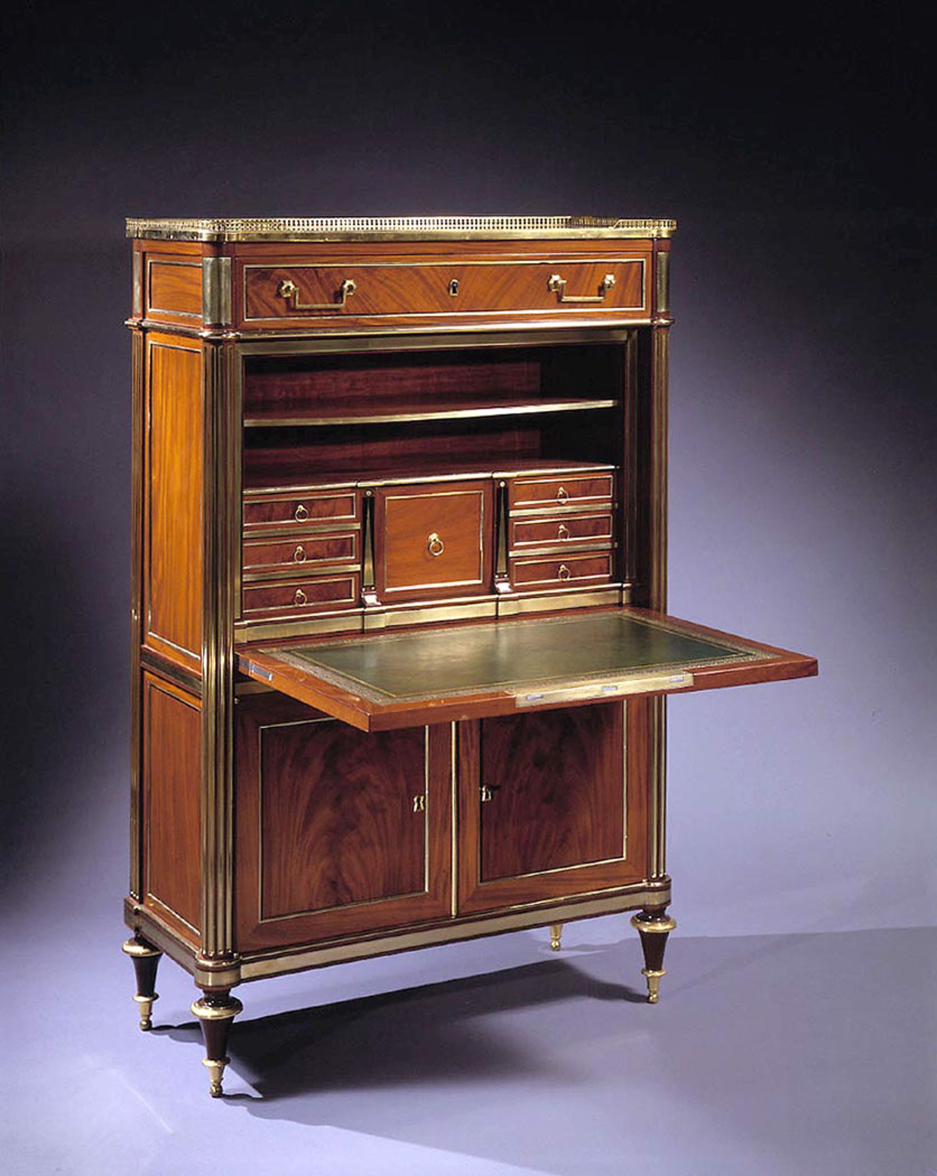 LOUIS XVI SECRETAIRE WITH MARBLE TOP BY H. JACOB by Henri Jacob