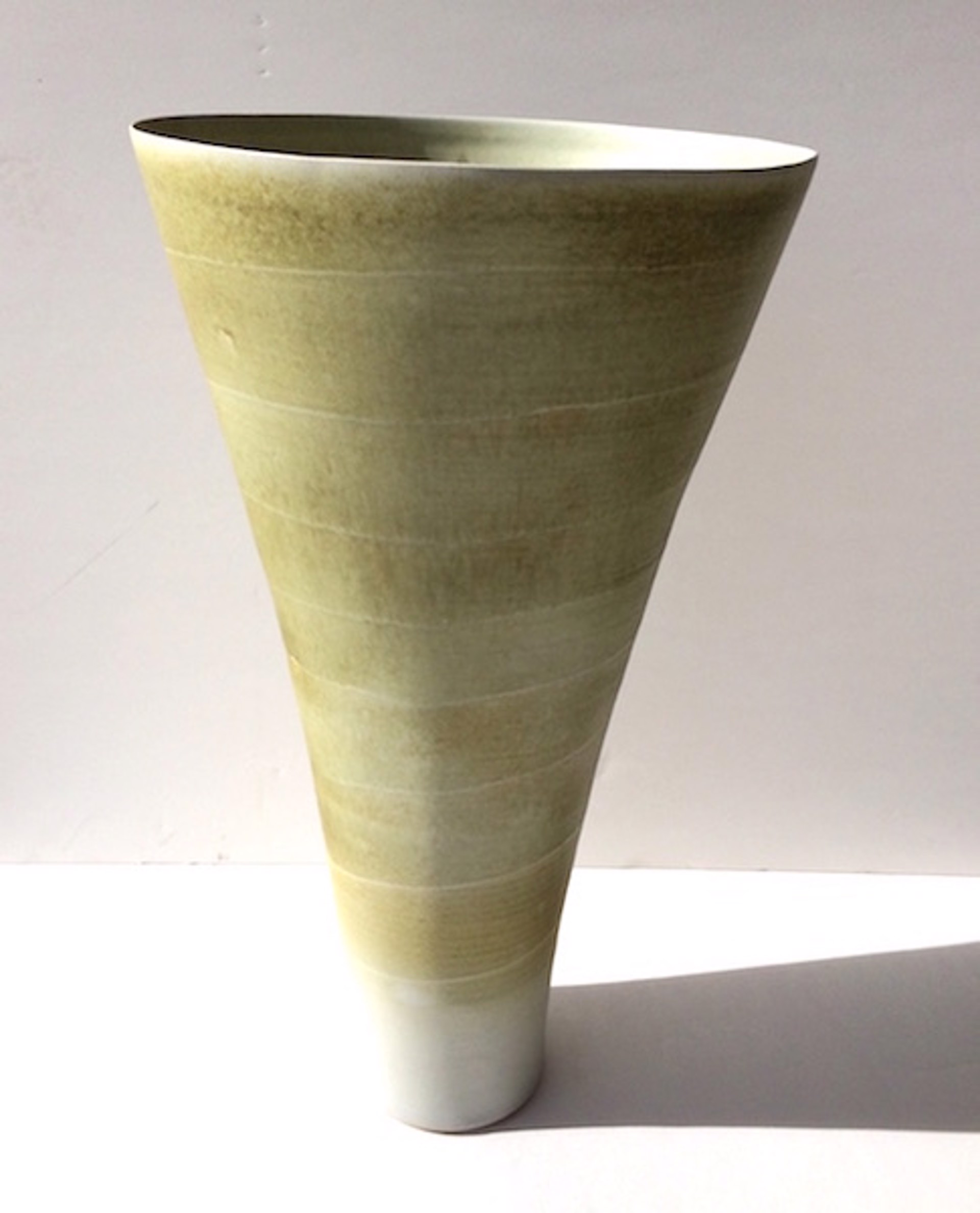 Tall Celedon Vase by Kayo O'Young
