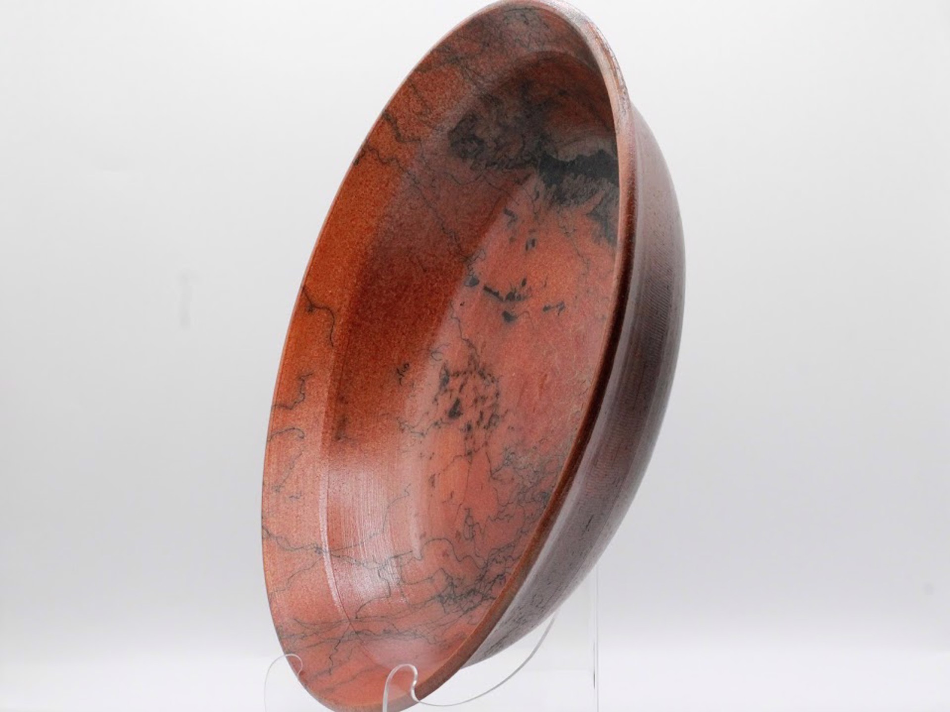 Copper Raku Platter by Kevin Silkwood