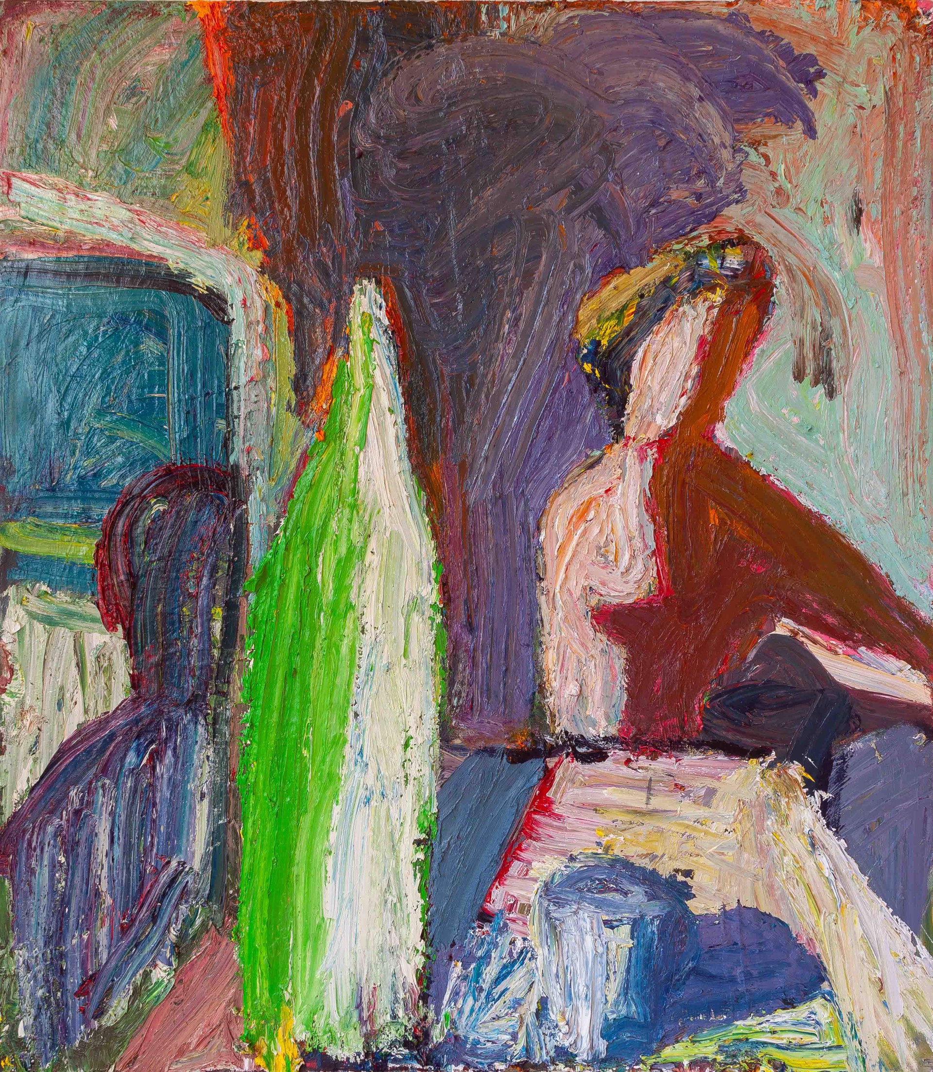 Thai Woman with White Cup by Terry St. John