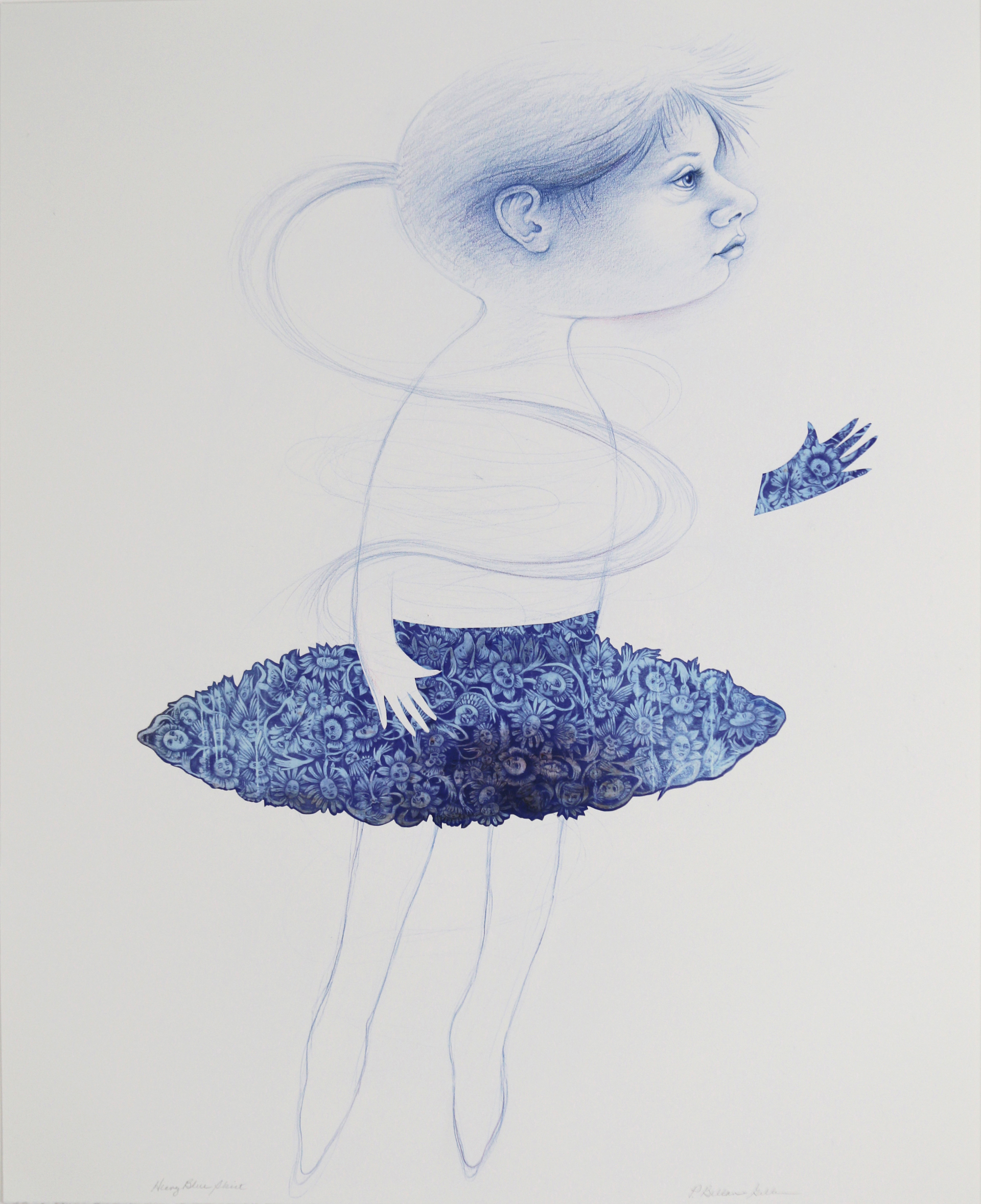 Heavy Blue Skirt by Patricia Bellan-Gillen