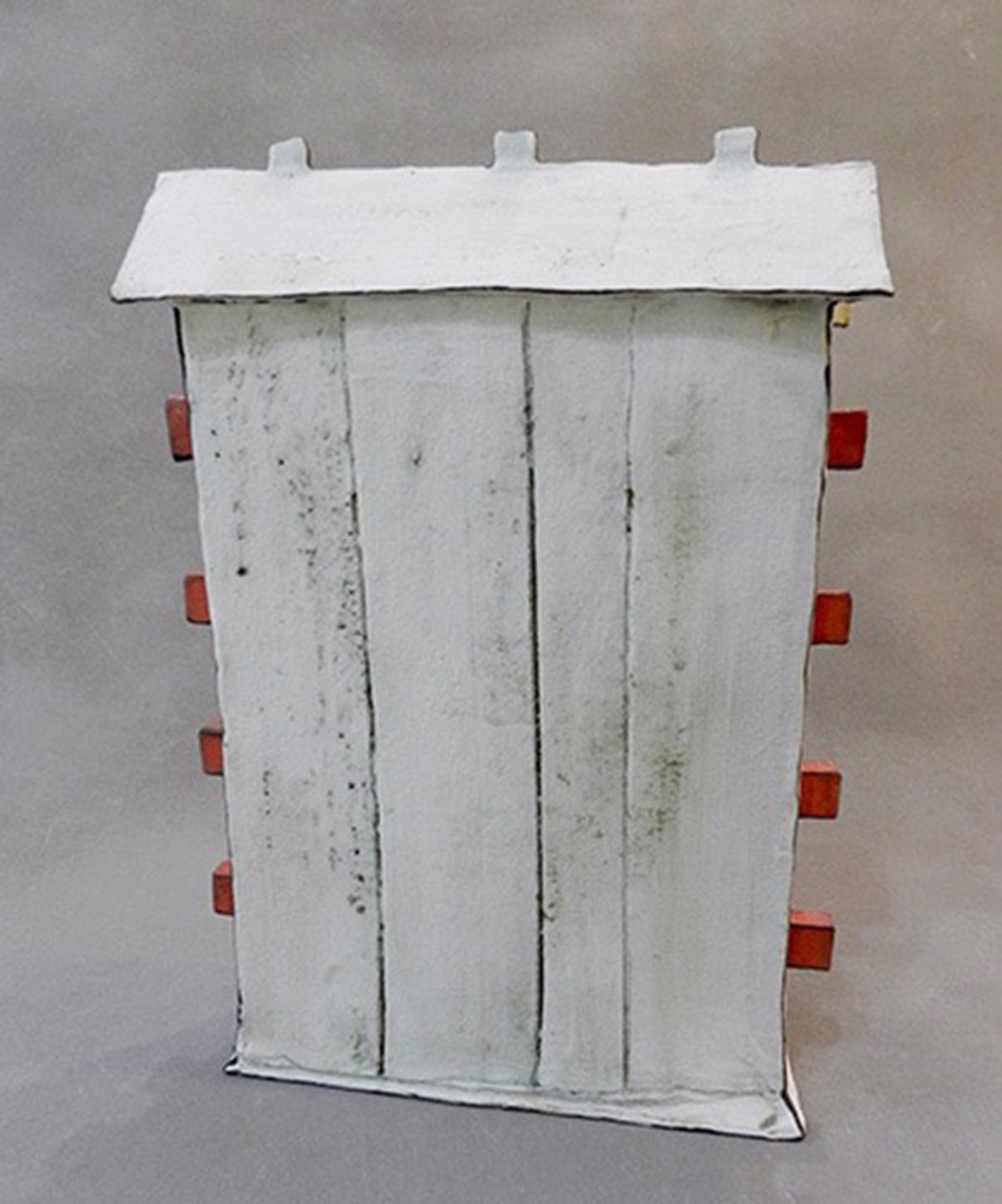 SOLD - Grain Elevator with Red Tabs by Mary Fischer