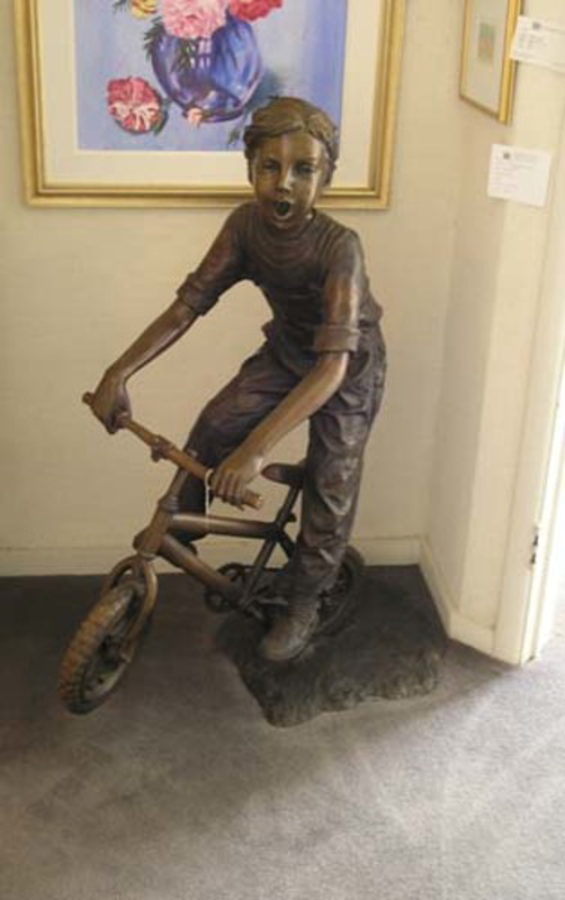 Boy On Bike by Moreau (inspired by a design by A. Moreau)