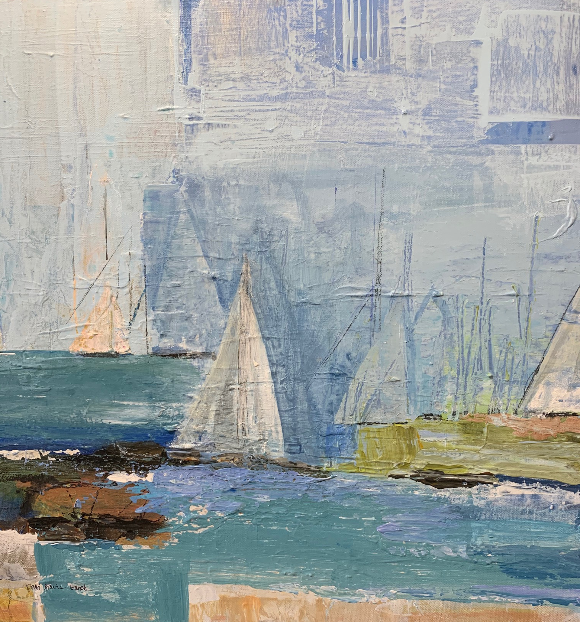 Racing Sails by Patti Ganek