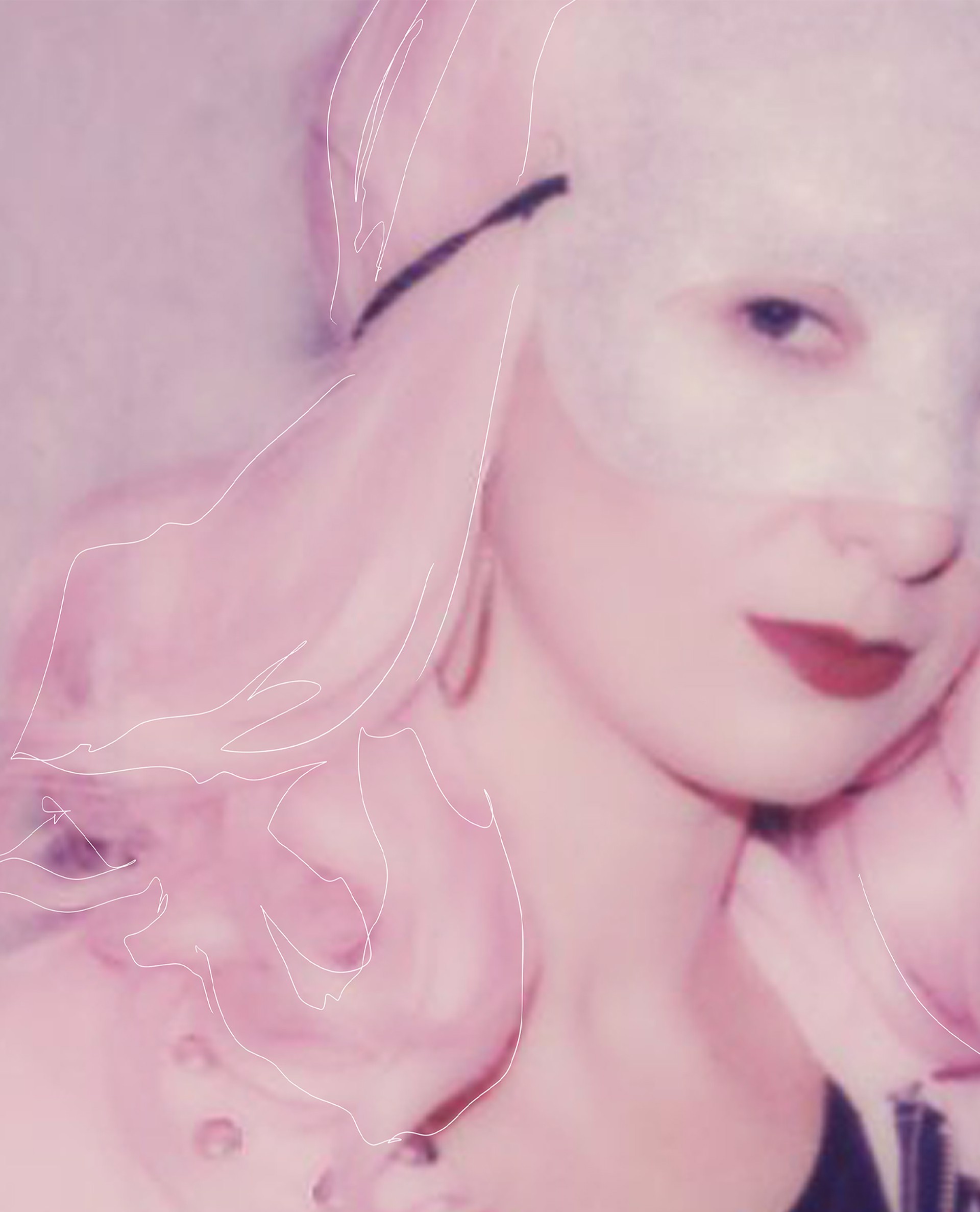 Pink Bunny Polaroid by CAZADOR