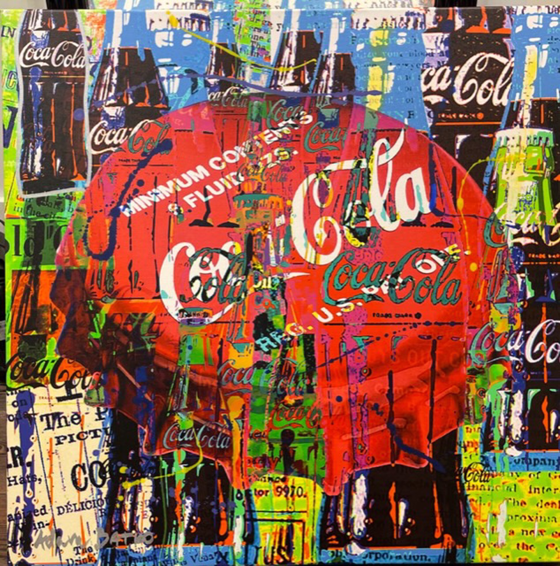 Blue Coca Cola by Adam Batko