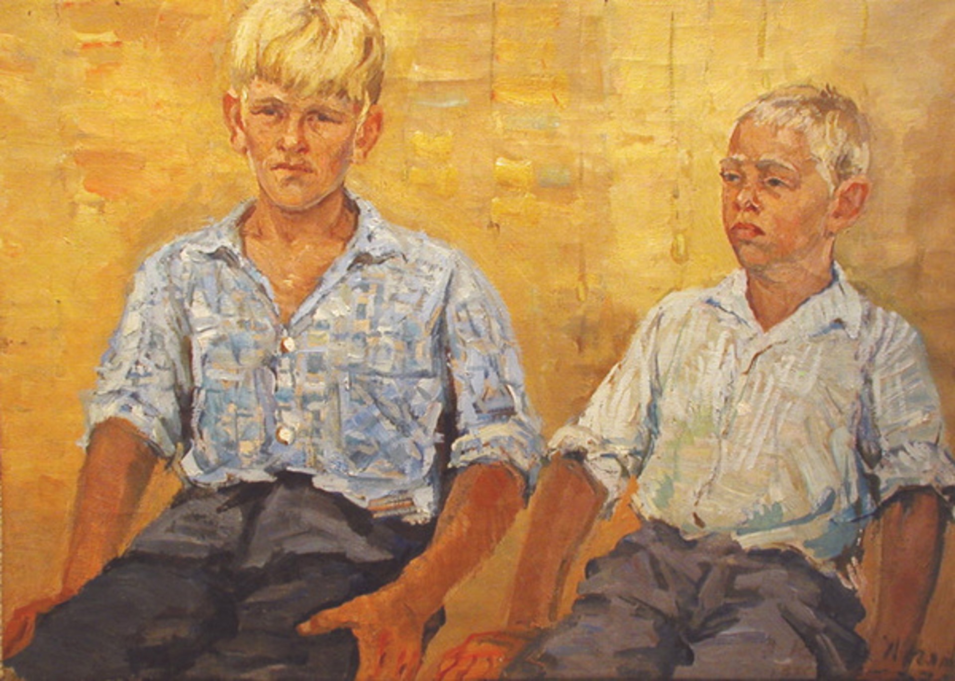 Study of Two Boys by Anatoli Pyatkov