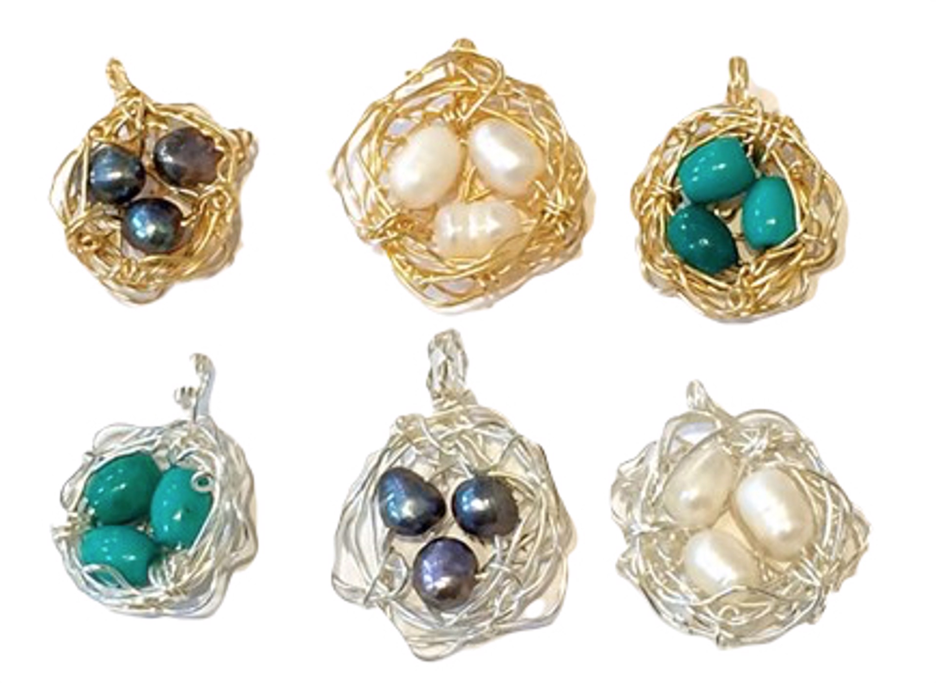 Pendant - Assorted Bird Nests by Kai Cook