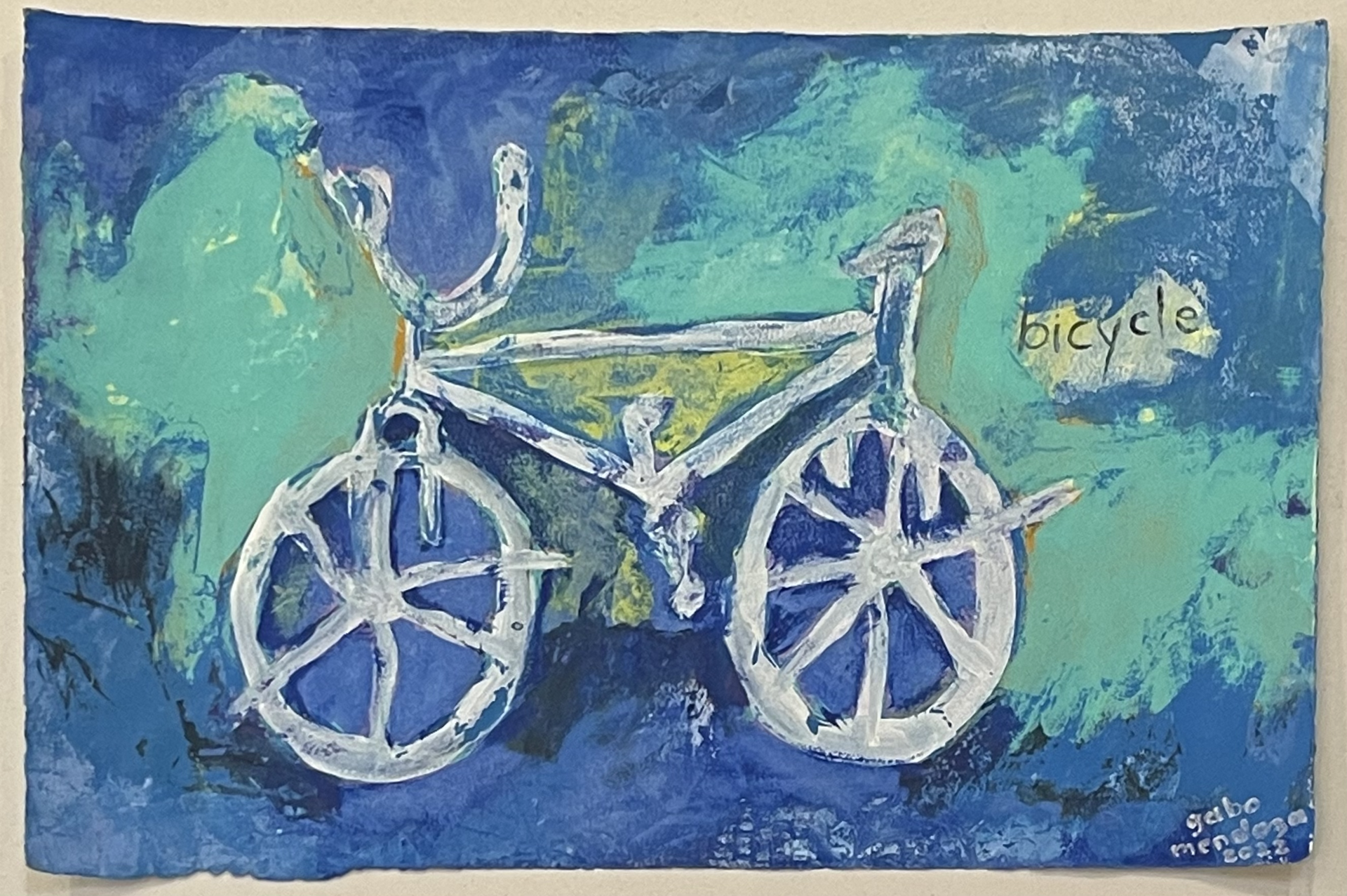 Bicicleta Azul y Verde (Blue and Green Bicycle) by Gabriel Mendoza
