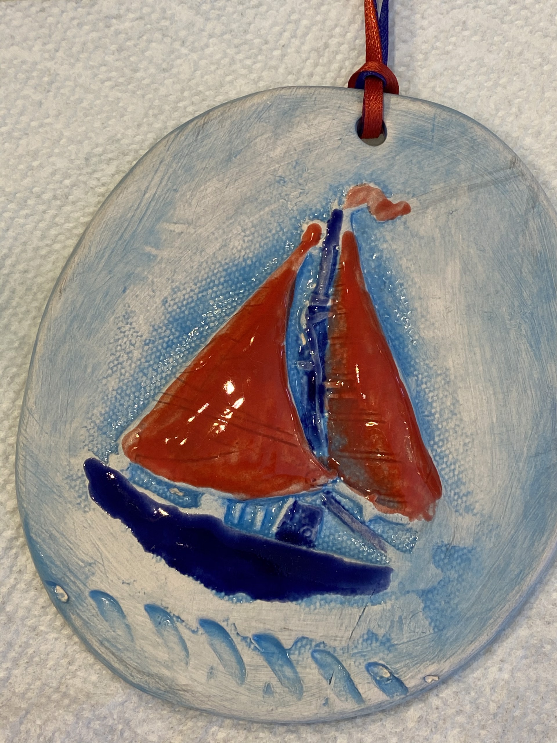 sailboat ornament