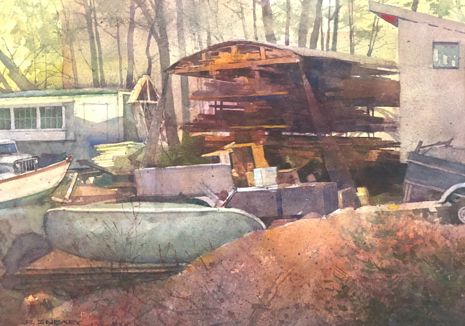 Out Back at the Museum - Essex by Richard Sneary