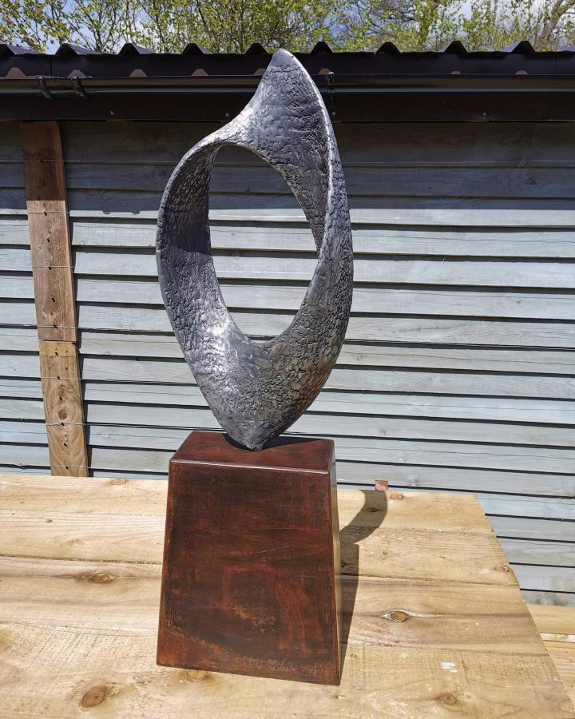 Aluminium and Corten Steel Sculpture by Jack Eagan