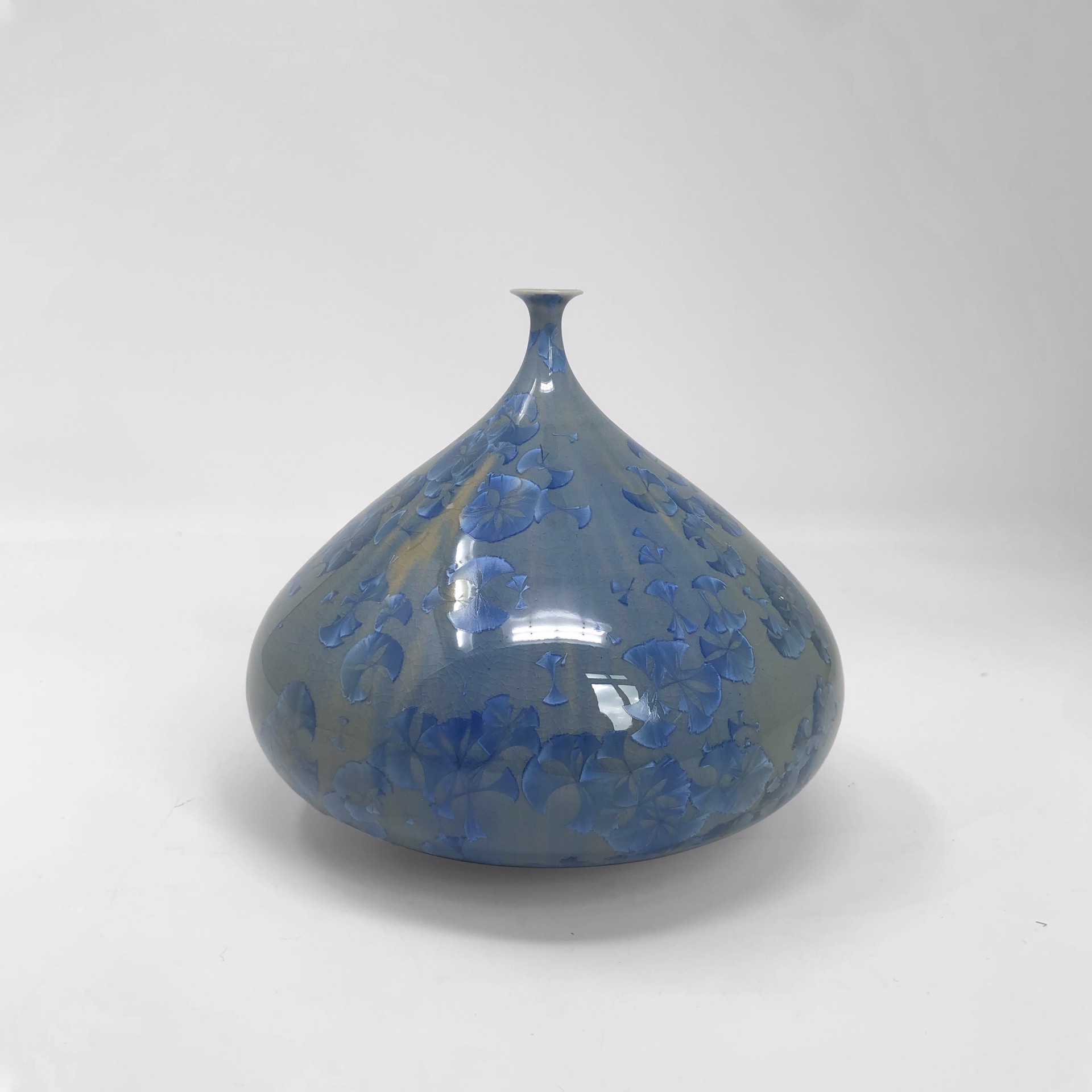 Dusty Blue Vase by Jim Keffer