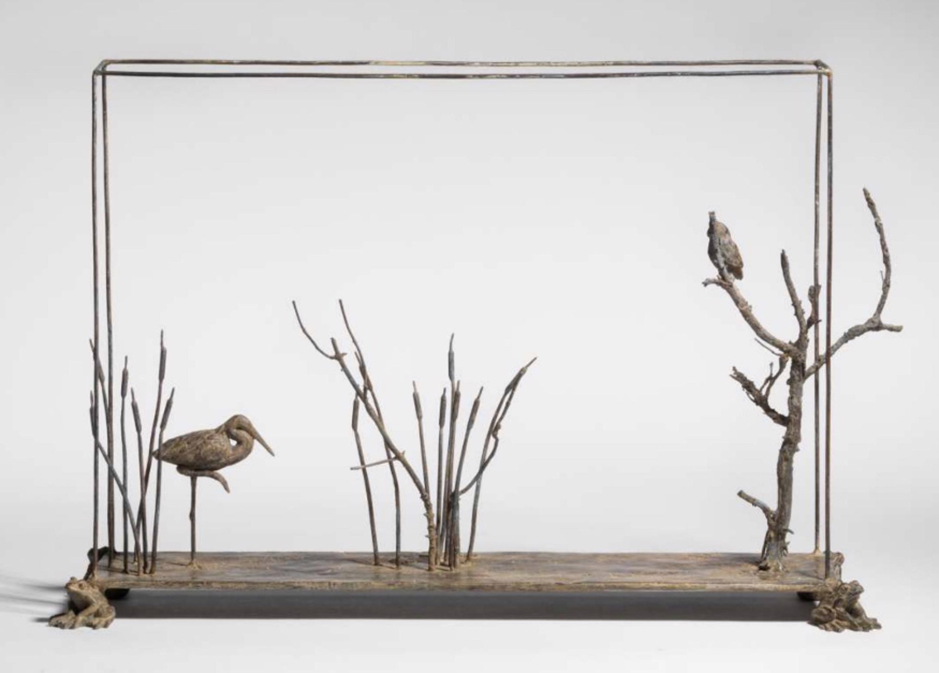 Heron among the Reeds 'Bolgheri' by Nicola Lazzari