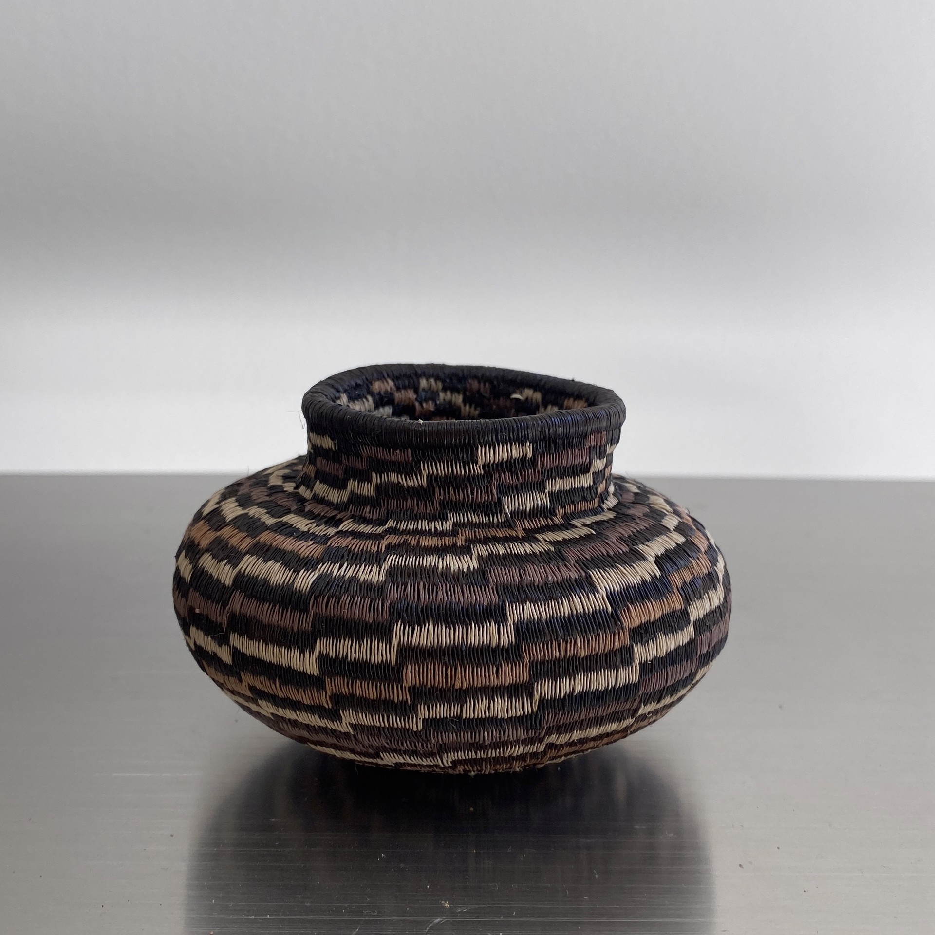 Geometric Basket by Wounaan Weavers of Panama