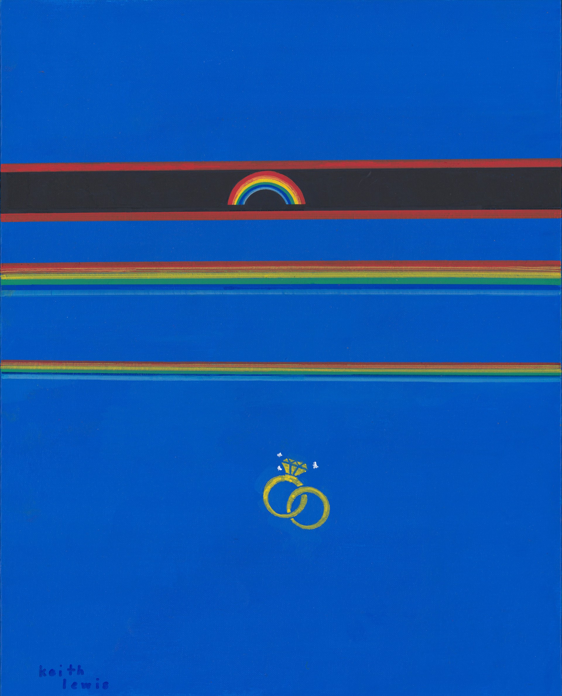 Rainbow Love (FRAMED) by Keith Lewis
