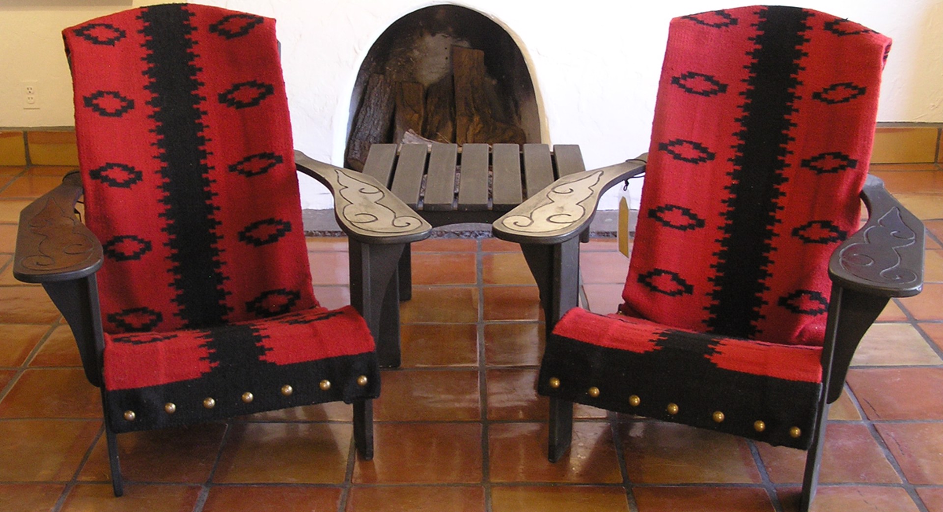 Chairs w/Chimayo Rug by Darrell Strub