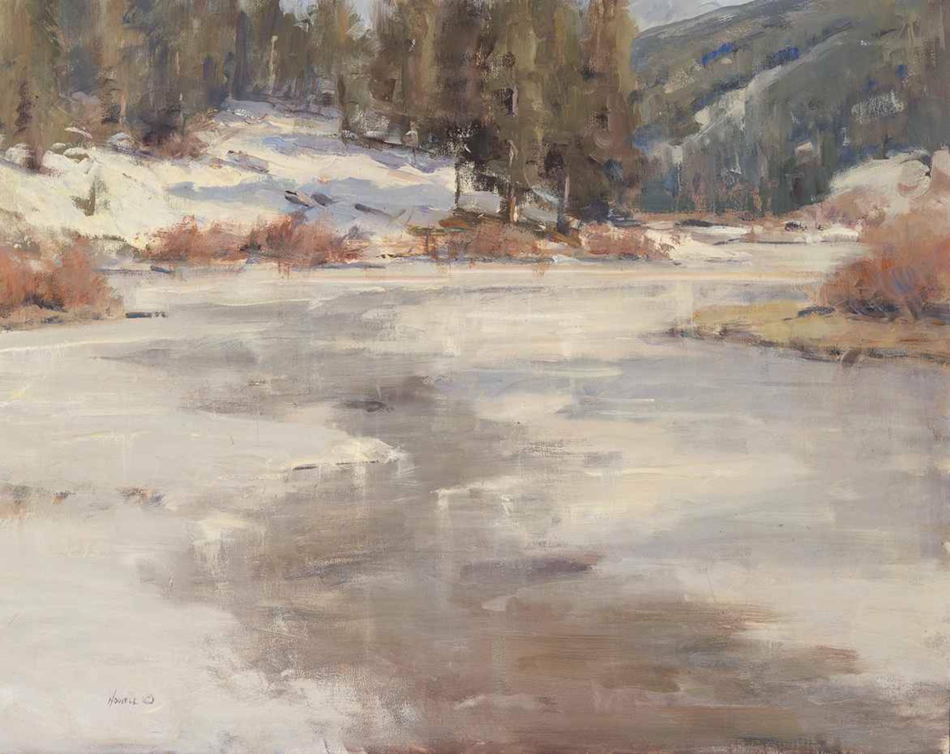 Conejos River Ice by Rick Howell