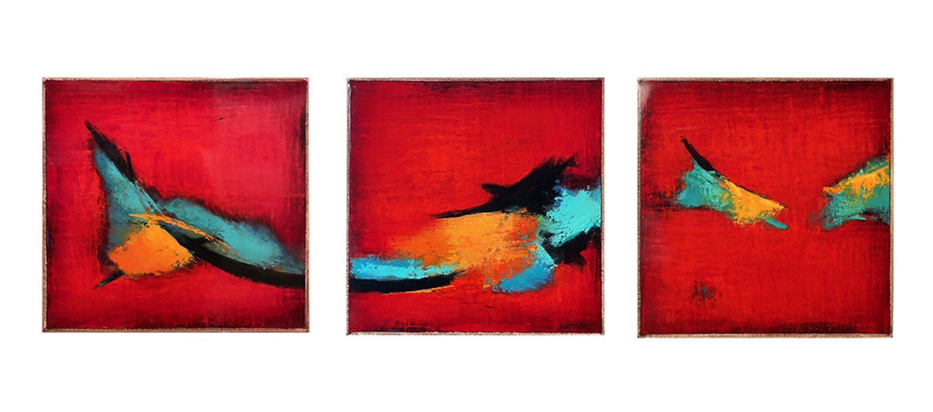 Repose Triptych by Poteet Victory