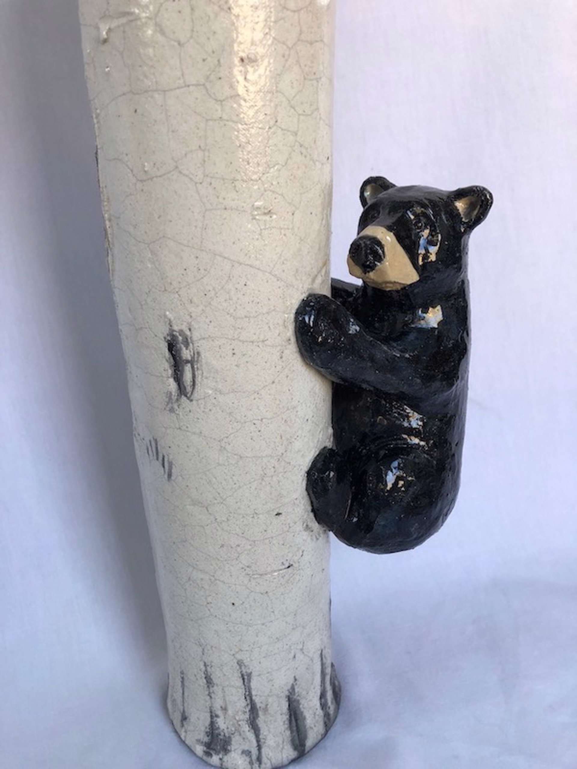 Black Bear on Tree by Lisa Wilkinson
