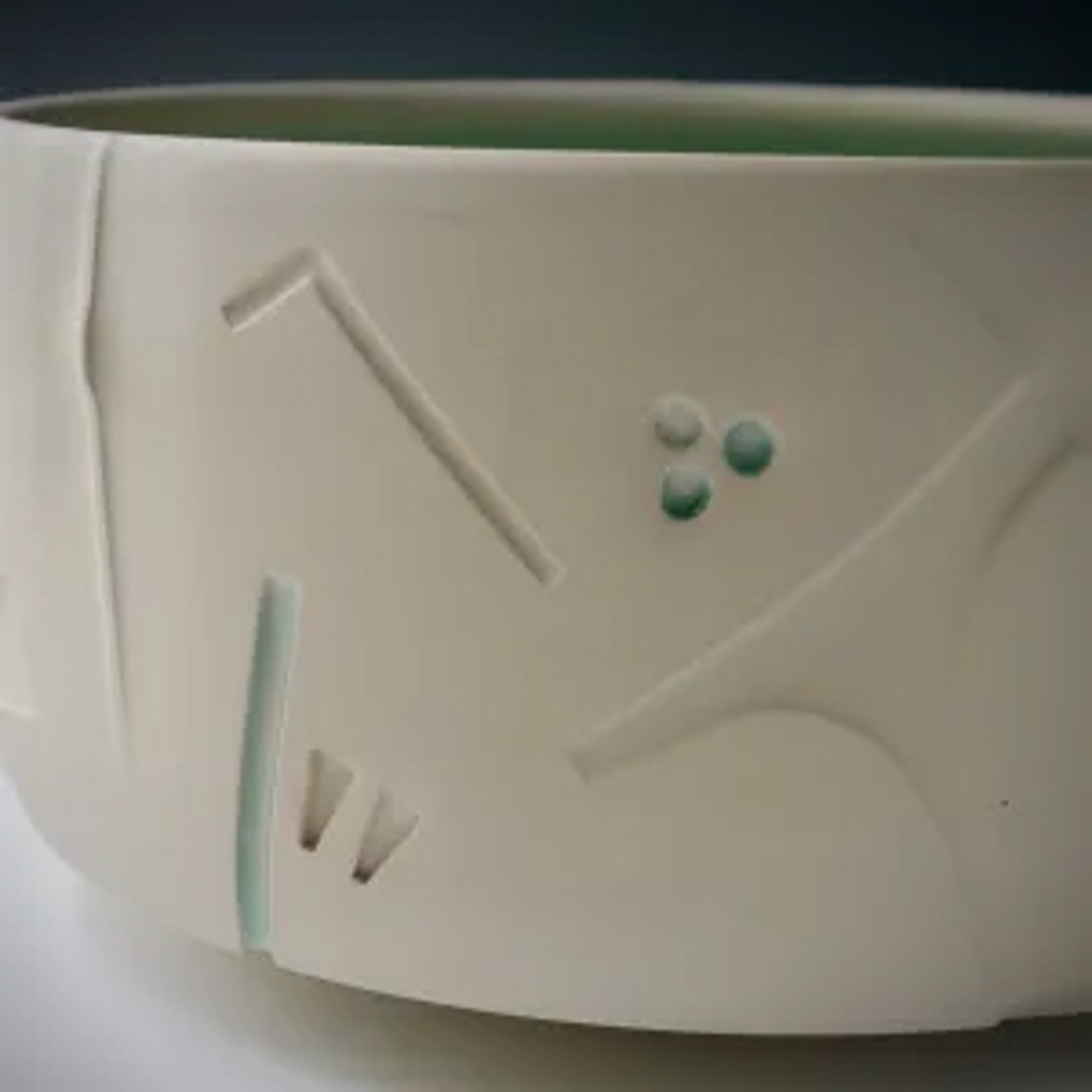Large Square Bowl With Celadon Interior by Steve Kelly