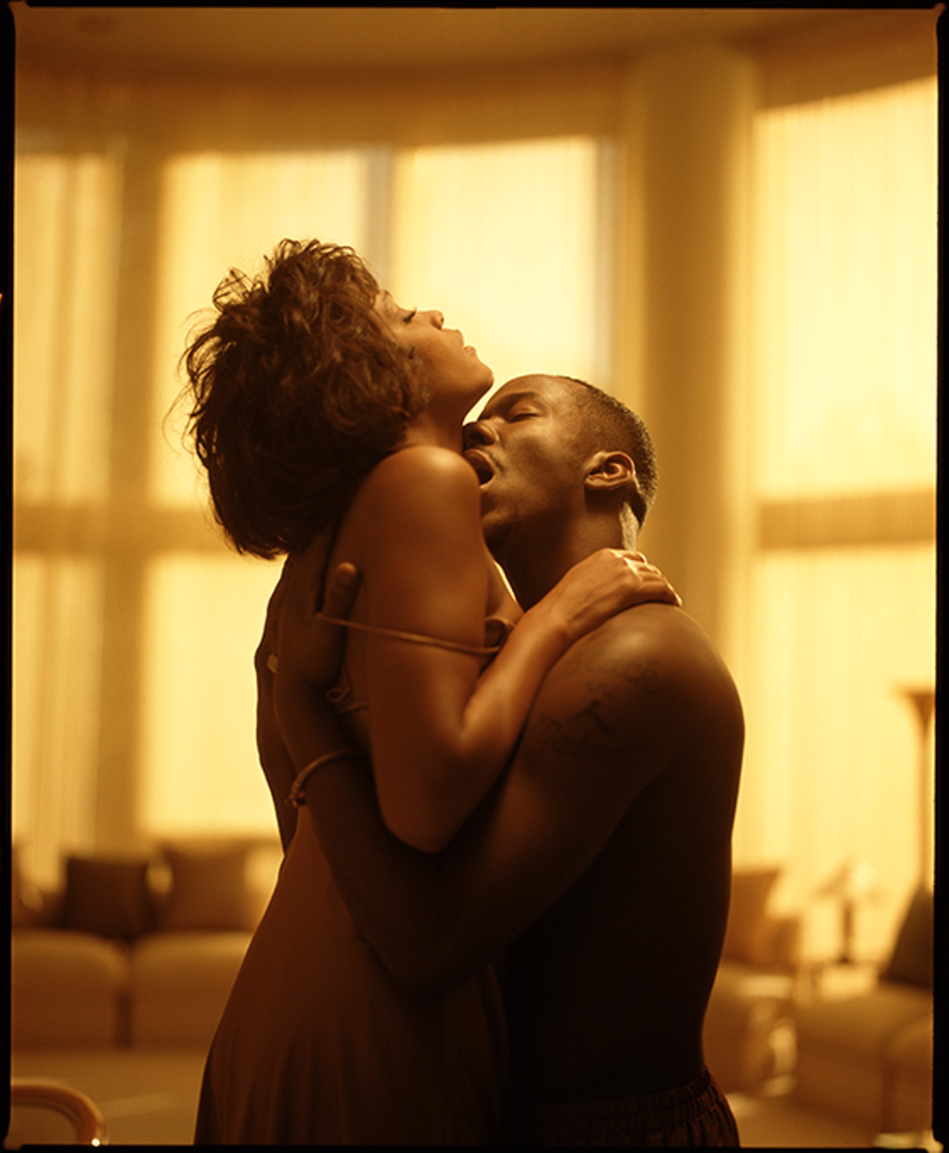 93128 Whitney Houston With Bobby Brown Color by Timothy White