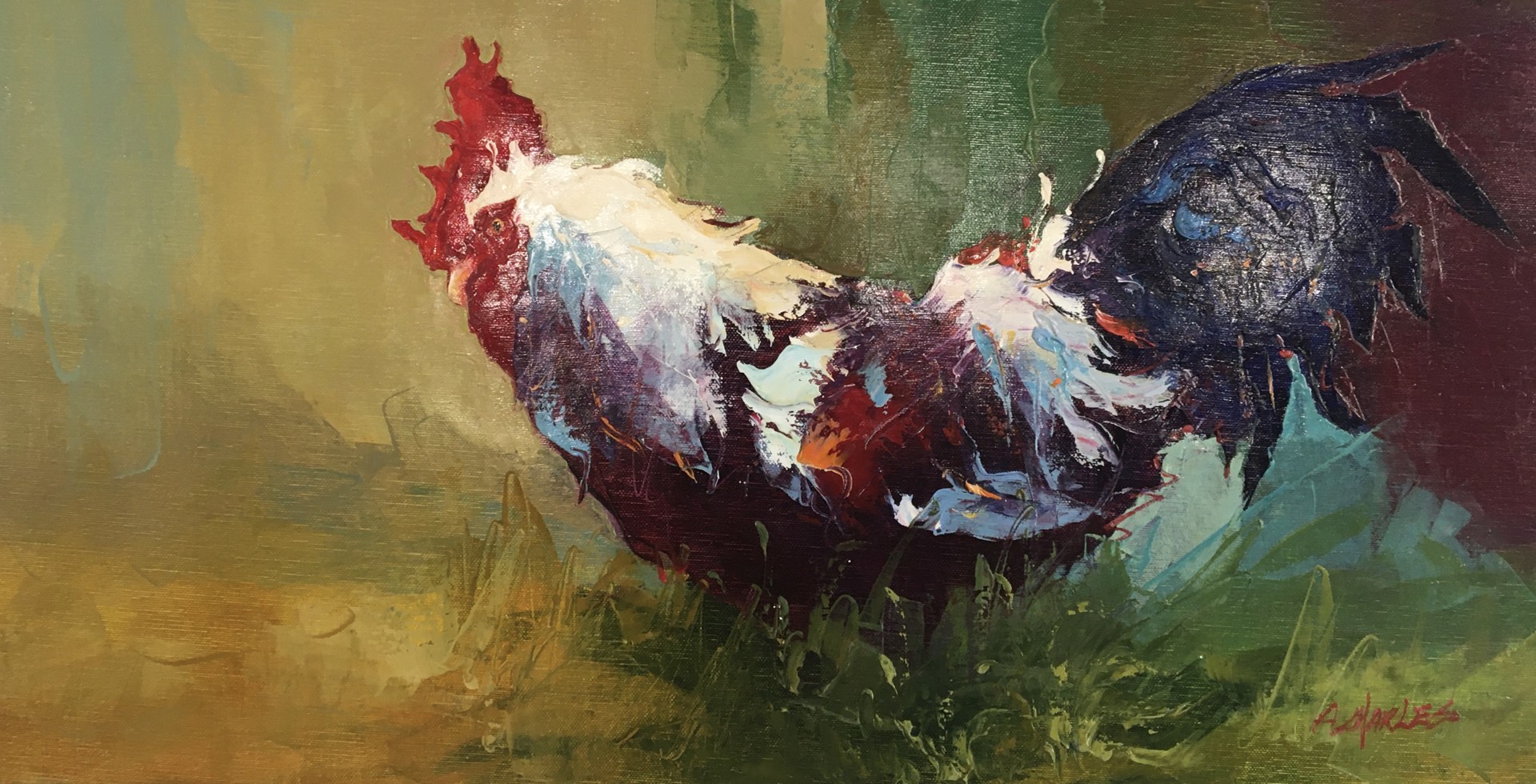 HORIZONTAL ROOSTER by P CHARLES