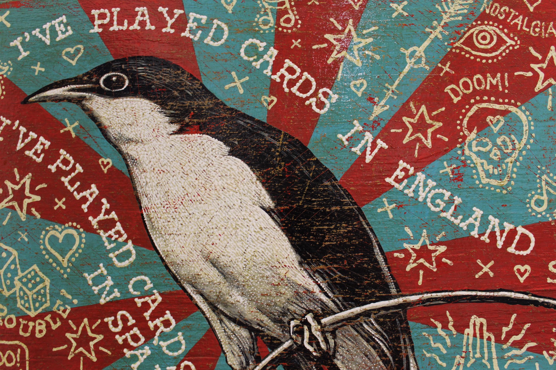 Played Cards in England Coo Coo by Jon Langford