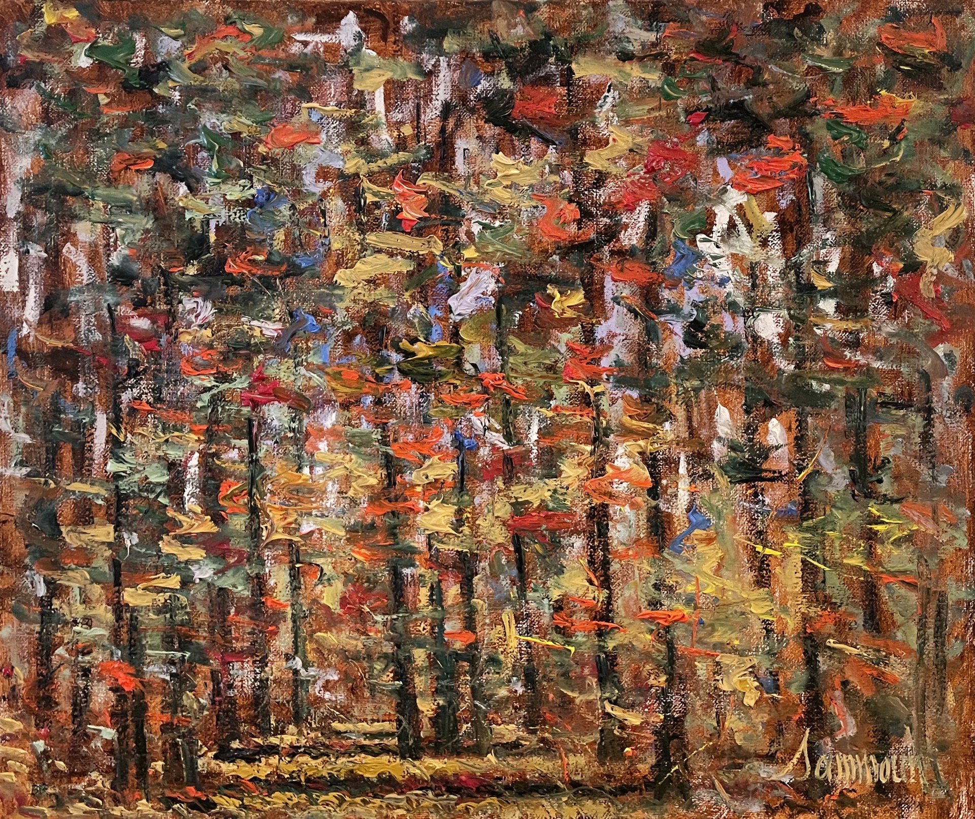 Fall, Maple Trees by Samir Sammoun