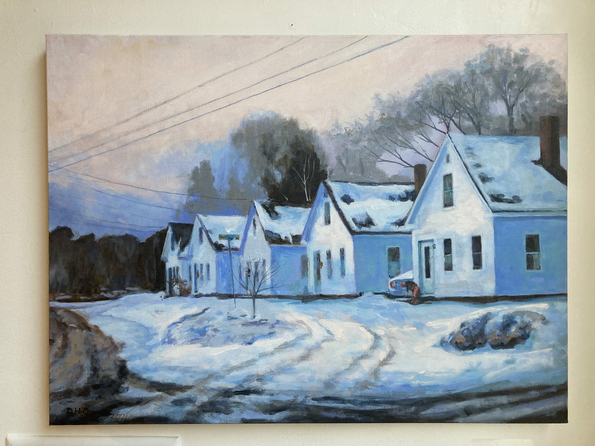 Winter Afternoon in Harrisville by Douglas H. Caves Sr.